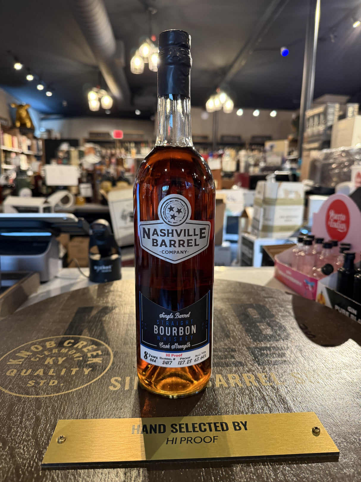 Nashville Barrel Co. 8 years Bourbon(MGP) Barrel #2417 Hi Proof Store Pick 750ml