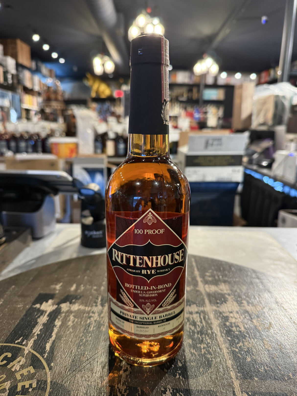 Rittenhouse Rye Hi Proof Pick Rye Barrel 750ML