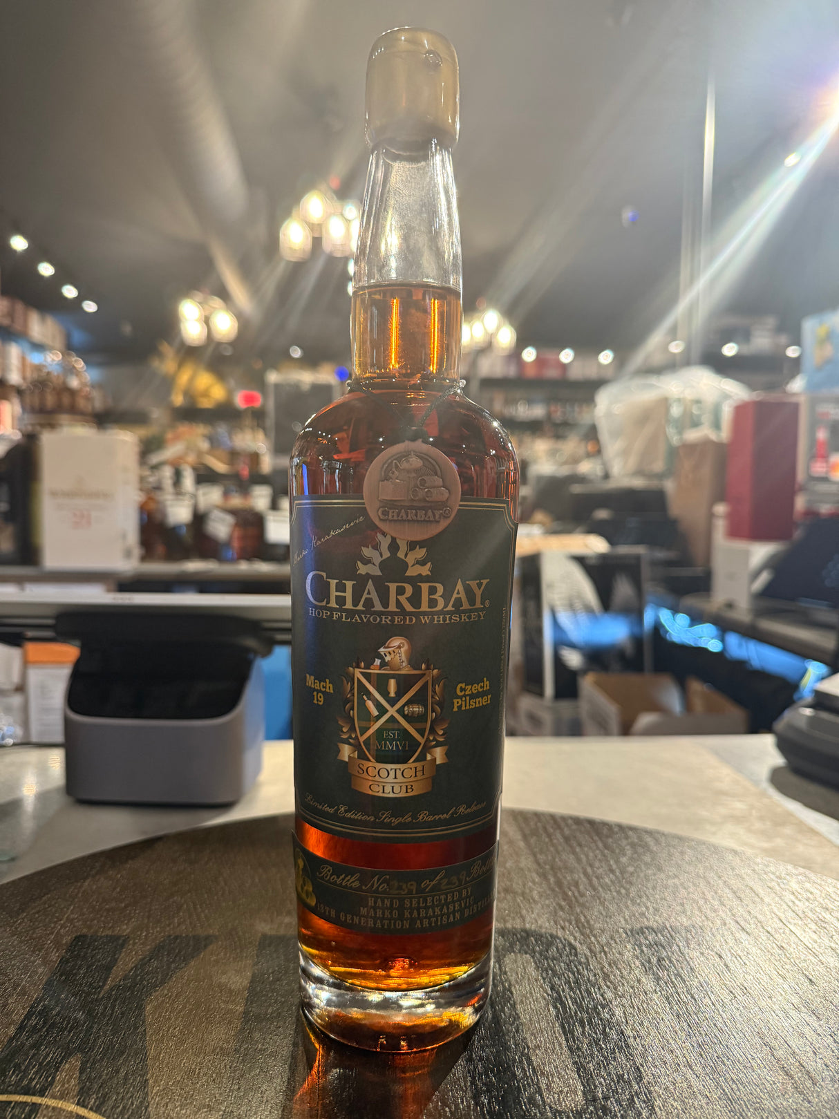 Charbay Mach 19 Hop flavored whiskey 150.4 proof