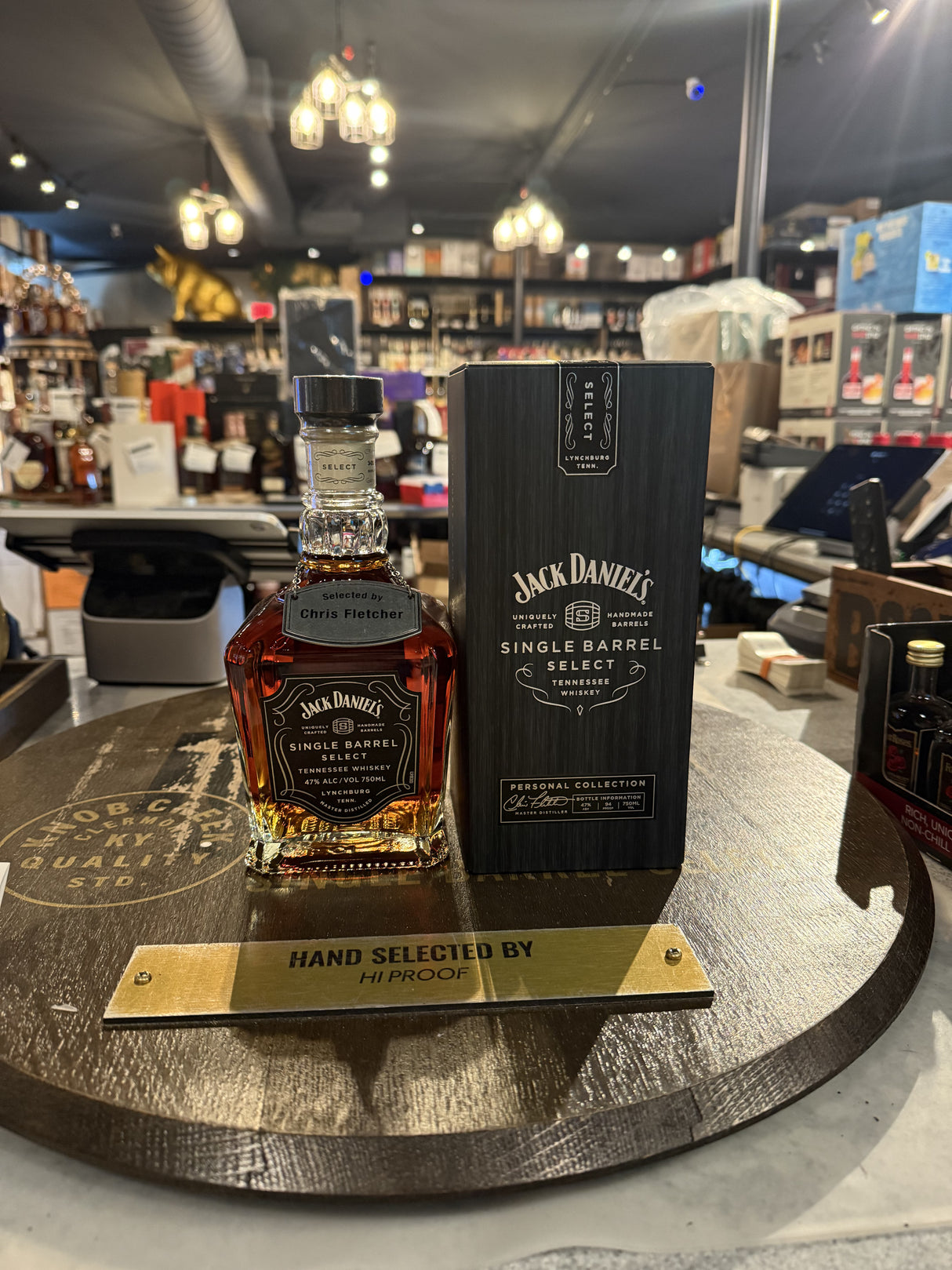 JACK DANIEL'S SINGLE BARREL Selected by Master Distiller Chris Fletcher 750ml