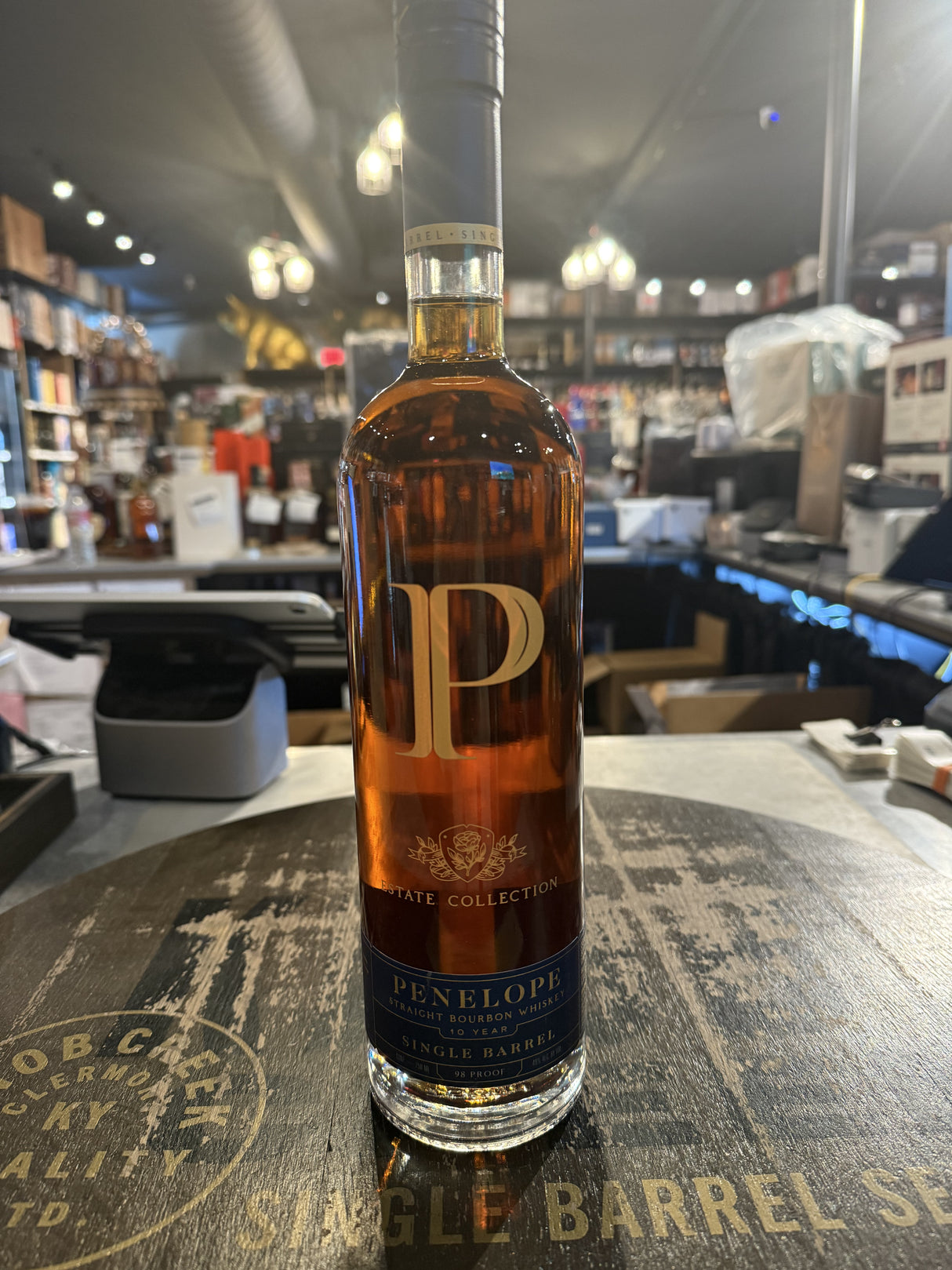 Penelope Estate Collection 10 Year Old Single Barrel Bourbon 98 proof 750ml (Spend $90,Get it For $89.99)