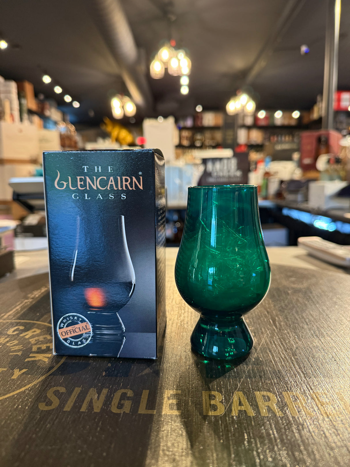 The Green Glencairn glass