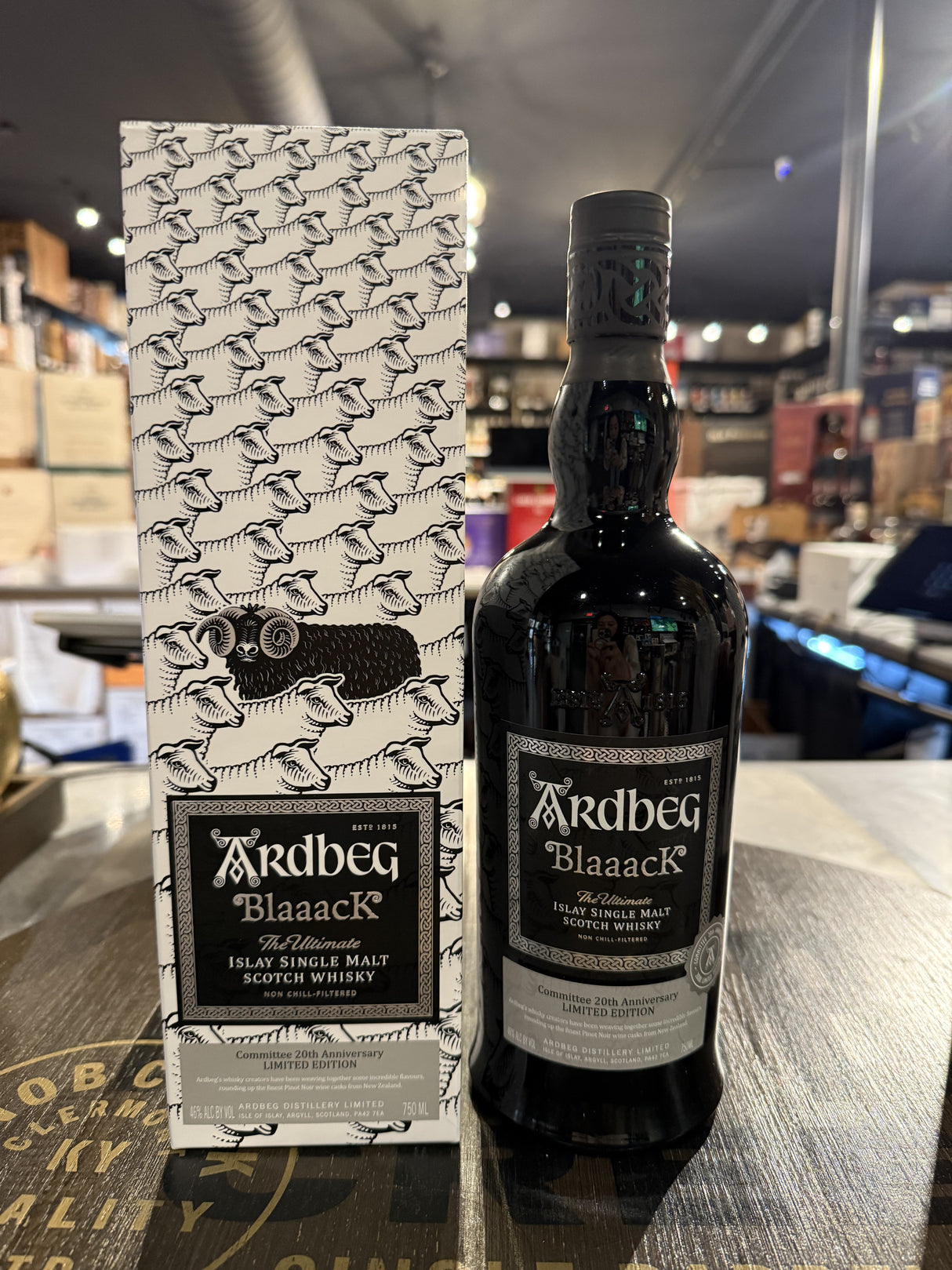 Ardbeg Blaaack Committee Release 20th Anniversary Limited Edition Islay Single Malt Scotch Whisky 750ml