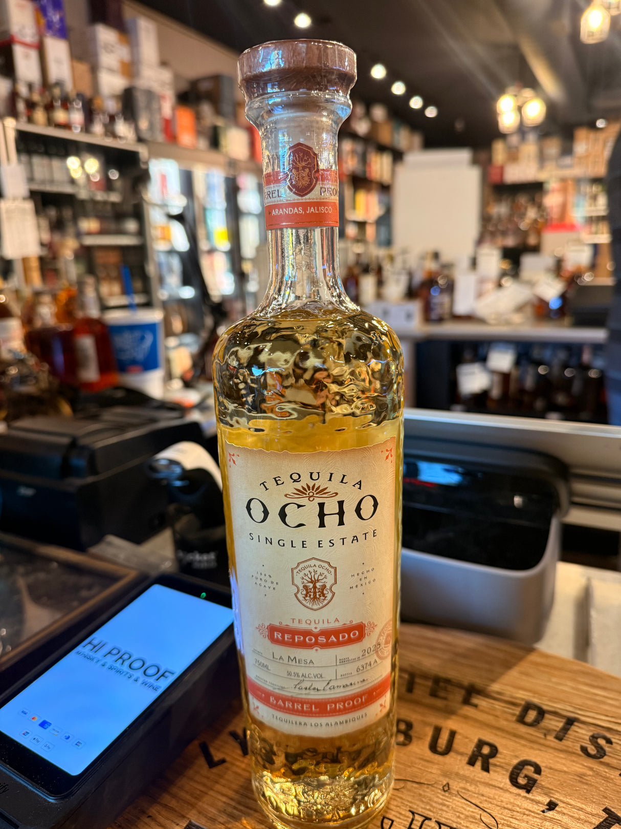 Tequila Ocho Reposado La Mesa Estate 101 Barrel Proof 2025 750mL