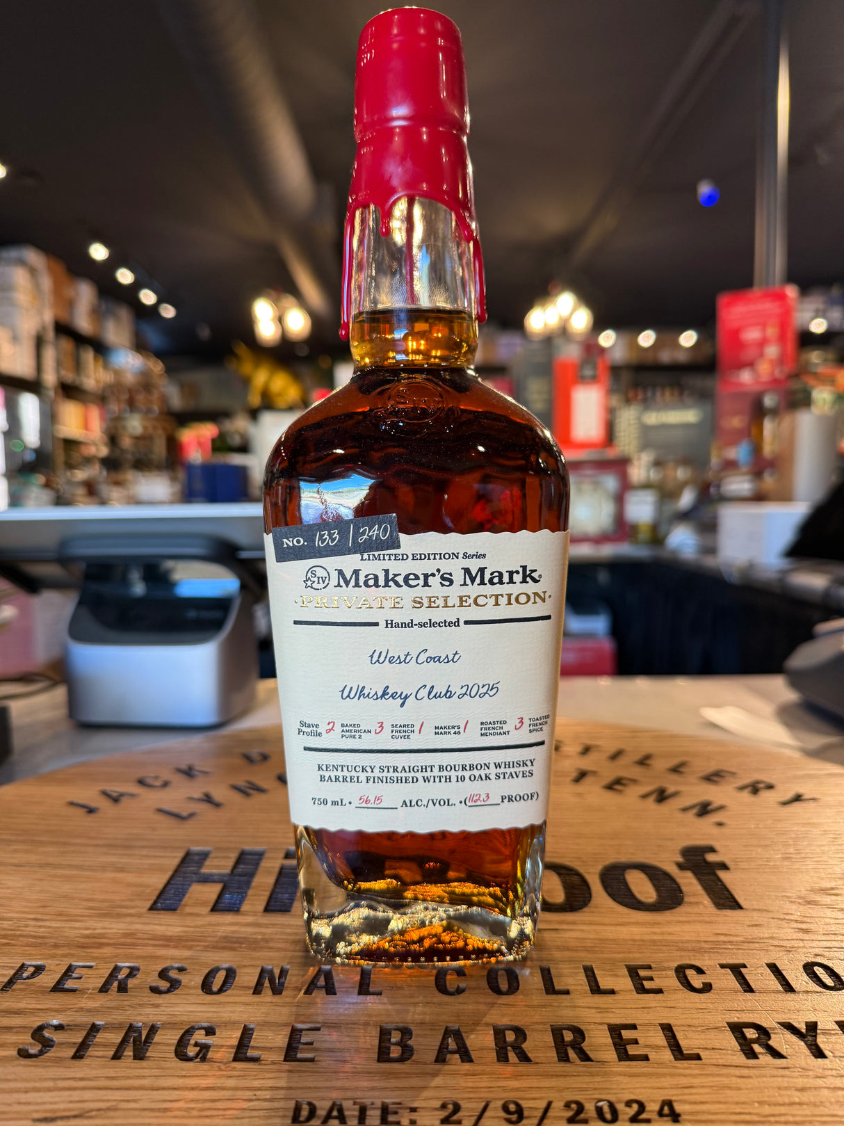 Maker’s Mark WCWC Pick 112.3 Proof Single Barrel Bourbon Whisky 750ml