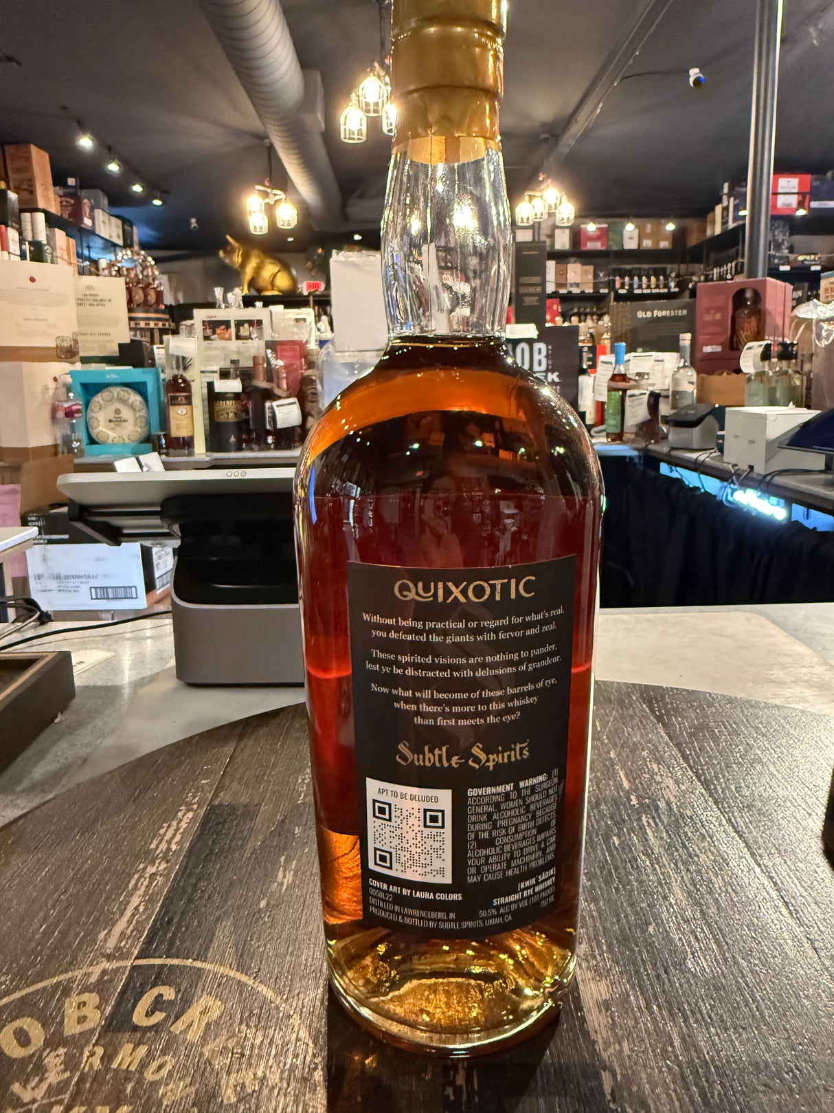 Subtle Spirits Quixotic Straight Rye Whisky 750ml