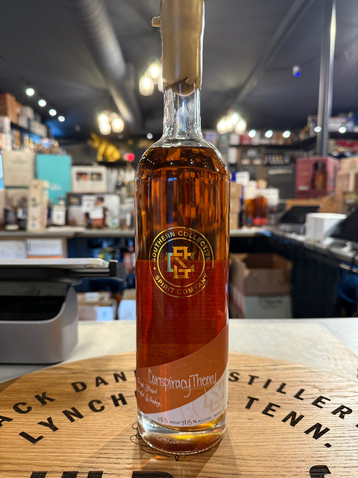 Southern Collective Conspiracy Theory 8 years old Single Barrel Wheated Whiskey 750mL