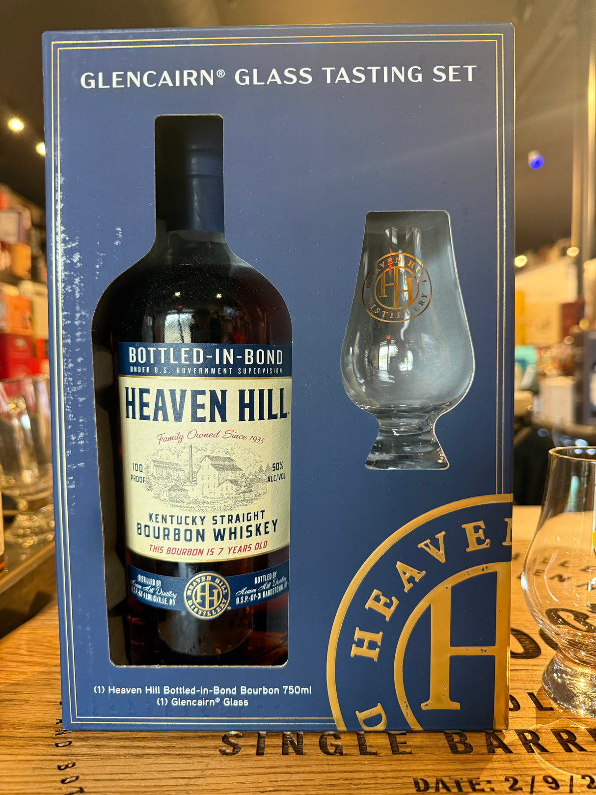 Heaven Hill Bottled in Bond Glencairn Glass Testing set 750ml Limited