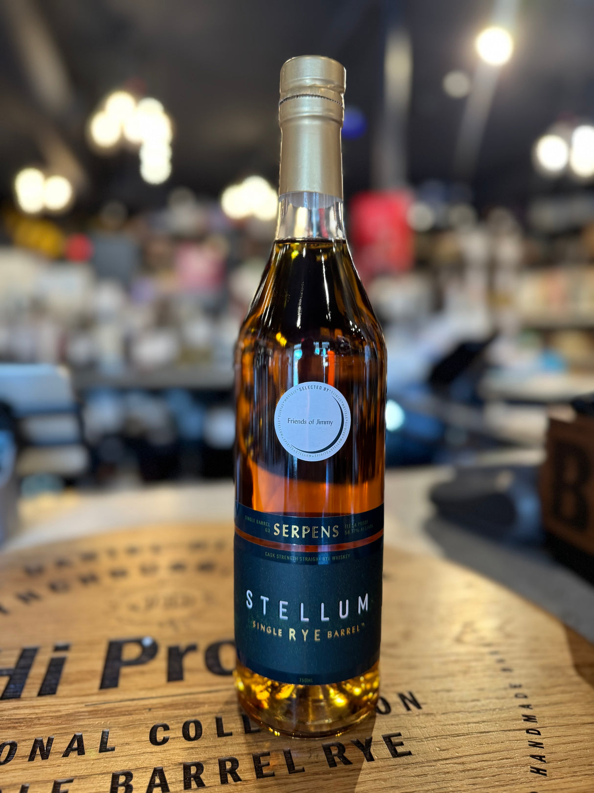 Deal! Stellum "Serpens G3" Rye Single Barrel Cask Strength 117.54 Proof 750ml