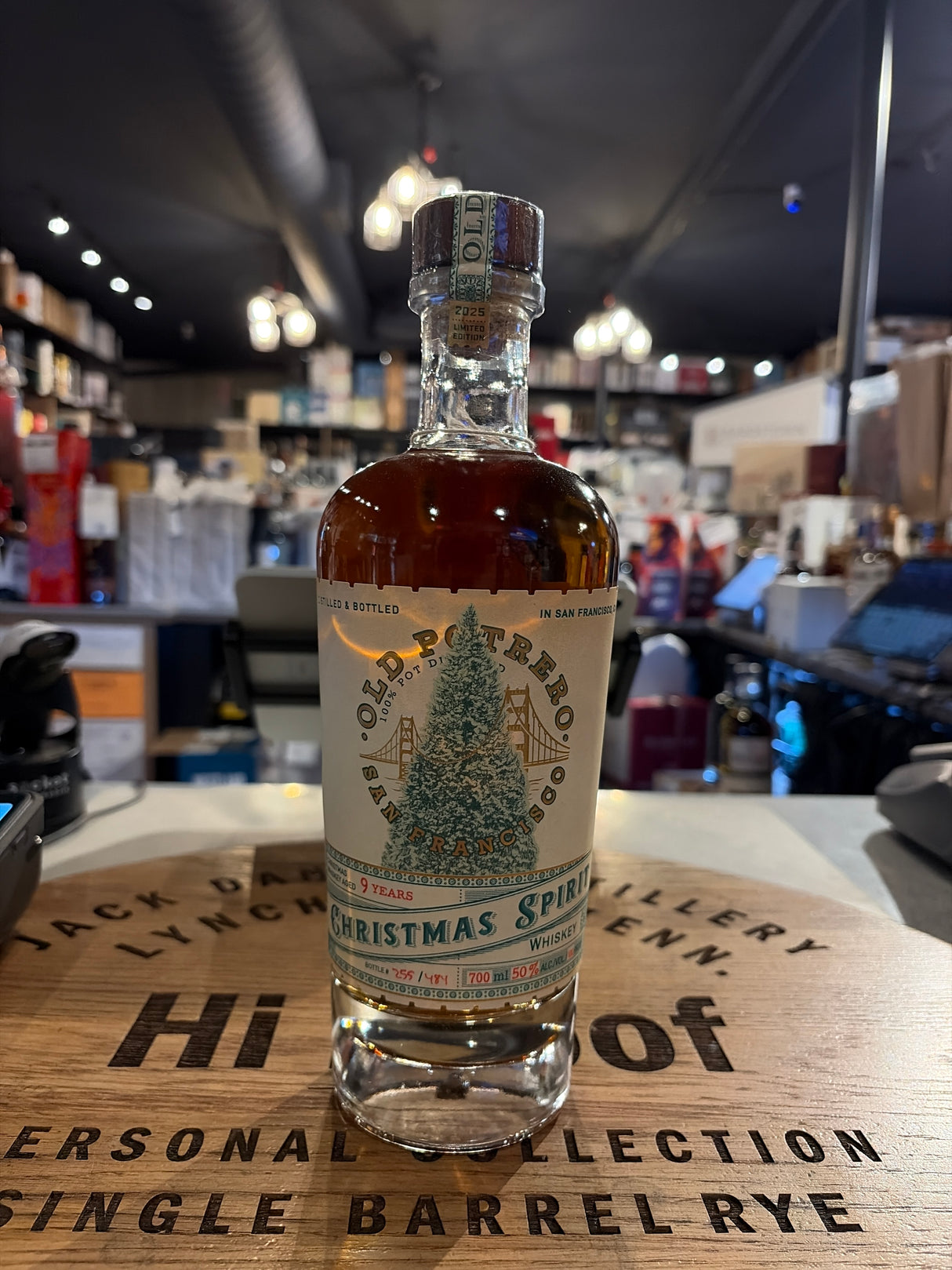 Old Potrero 9 year Christmas Spirit Whisky 100Proof 2025 Release 700mL