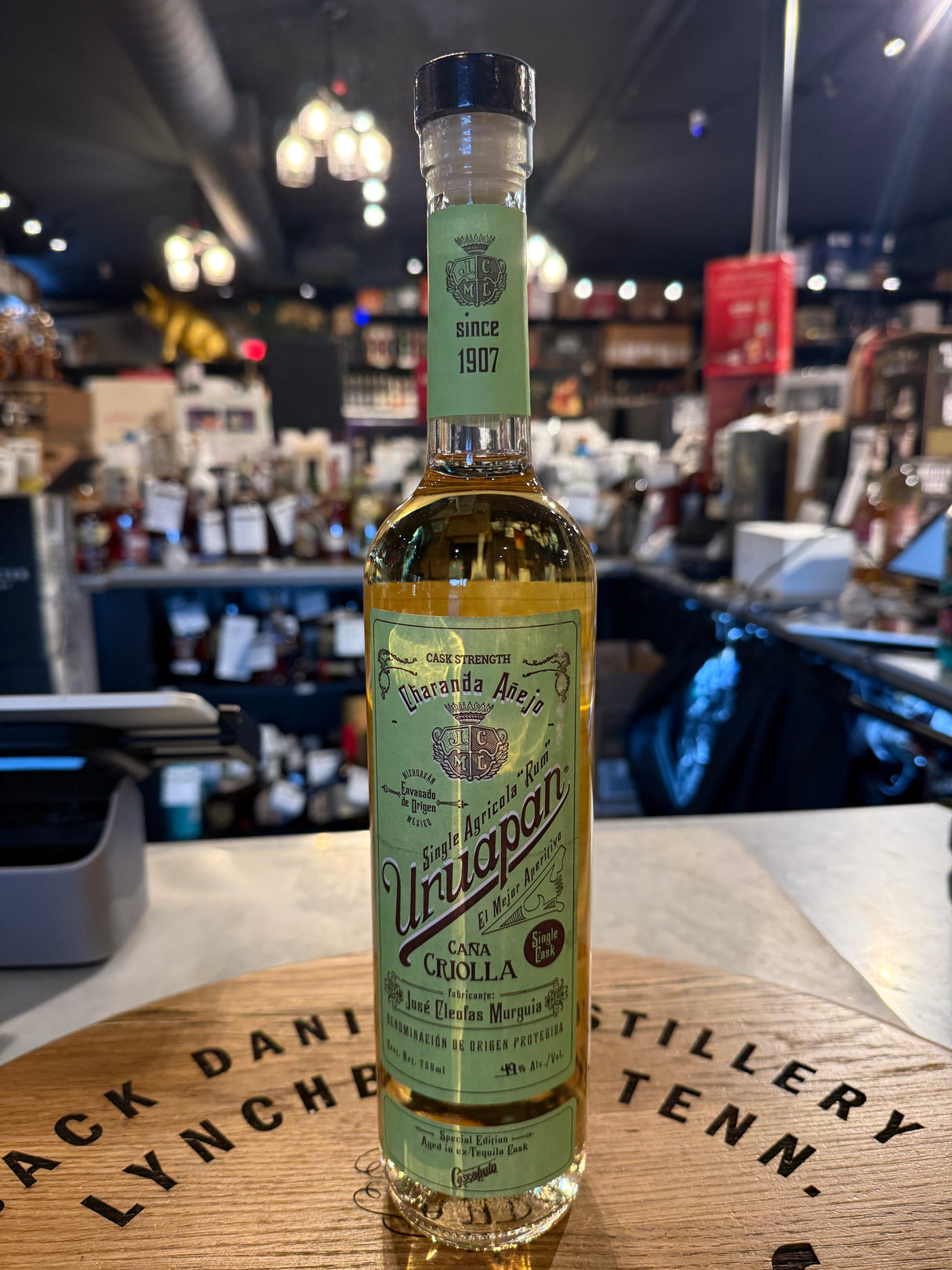 Uruapan Charanda Ex-Cascahuin Cask Criolla Anejo Rum 49% Alc 750ml