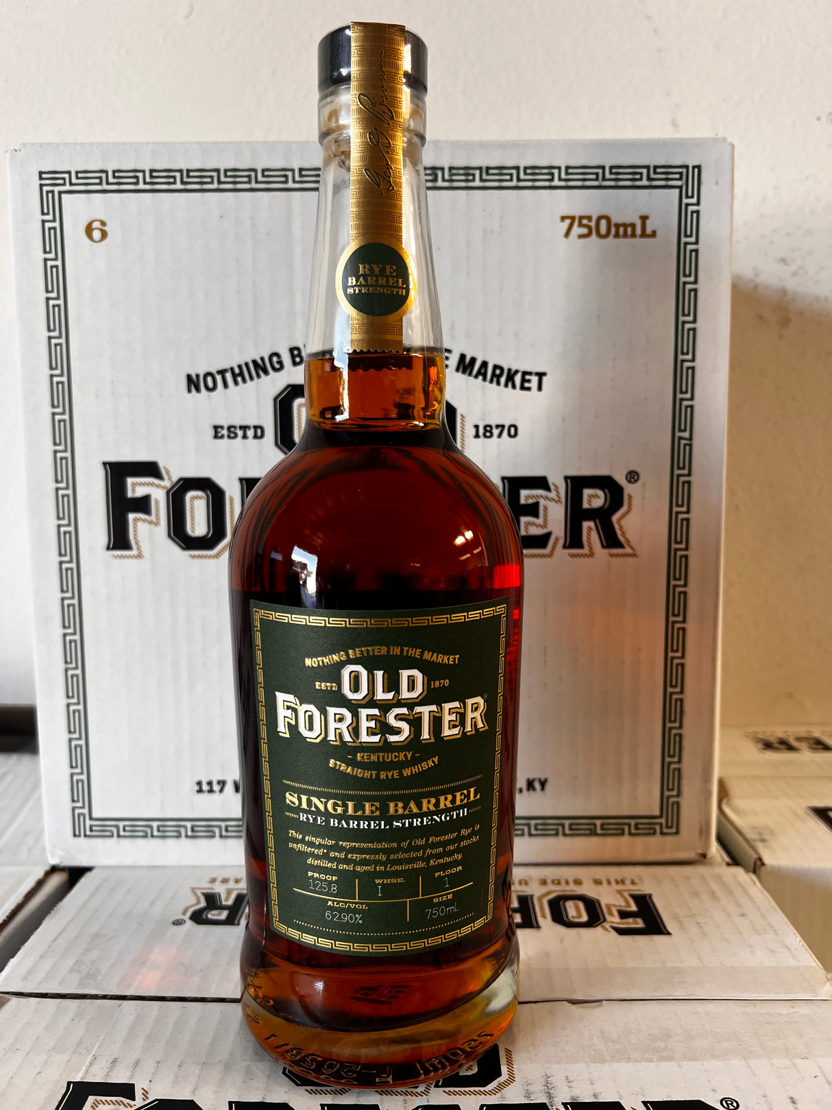 Old Forester Single Barrel Barrel Proof Rye 750 ml