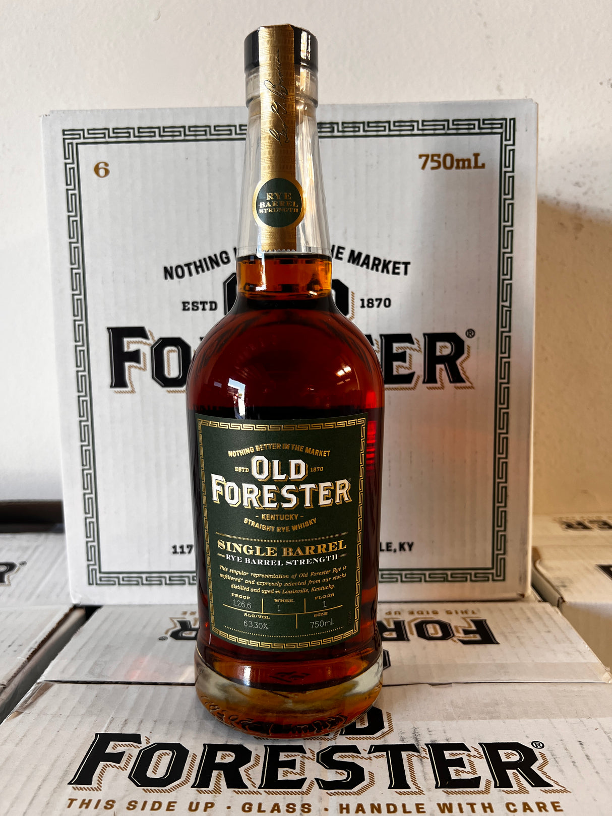 Old Forester Single Barrel Barrel Proof Rye 750 ml
