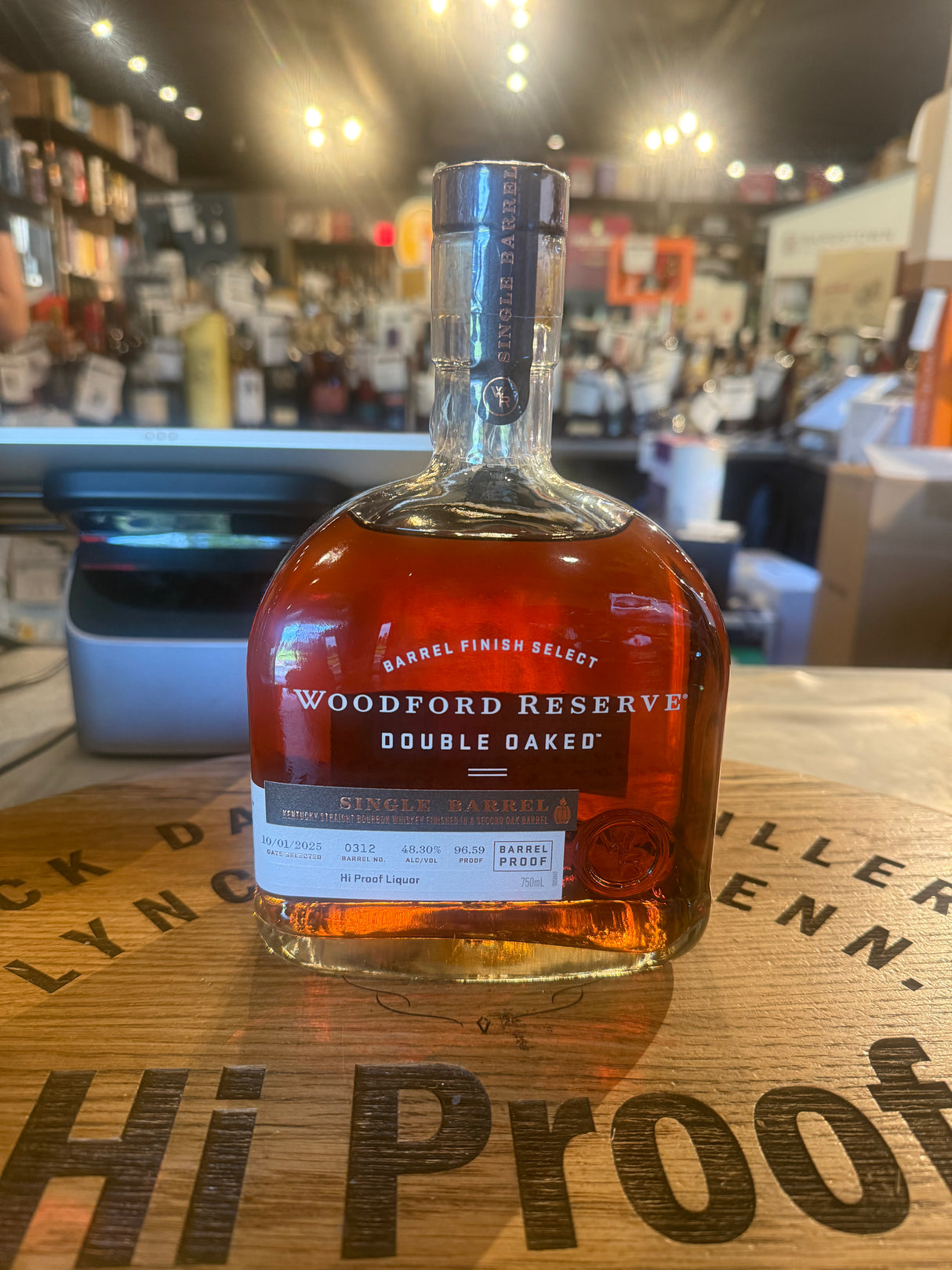 Woodford Reserve Double Oaked Barrel proof 96.59 Proof Bourbon Hi Proof Store Pick 750ml