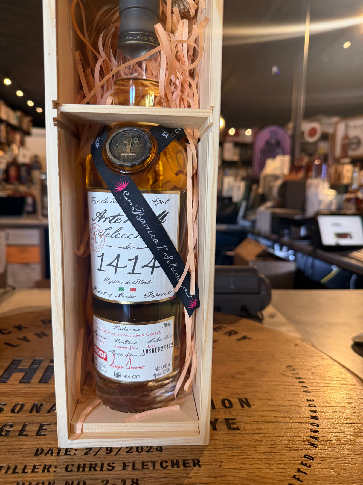 ArteNOM 1414 Private Barrel Tequila – Hi Proof Store Pick reposado 92 proof 750ml