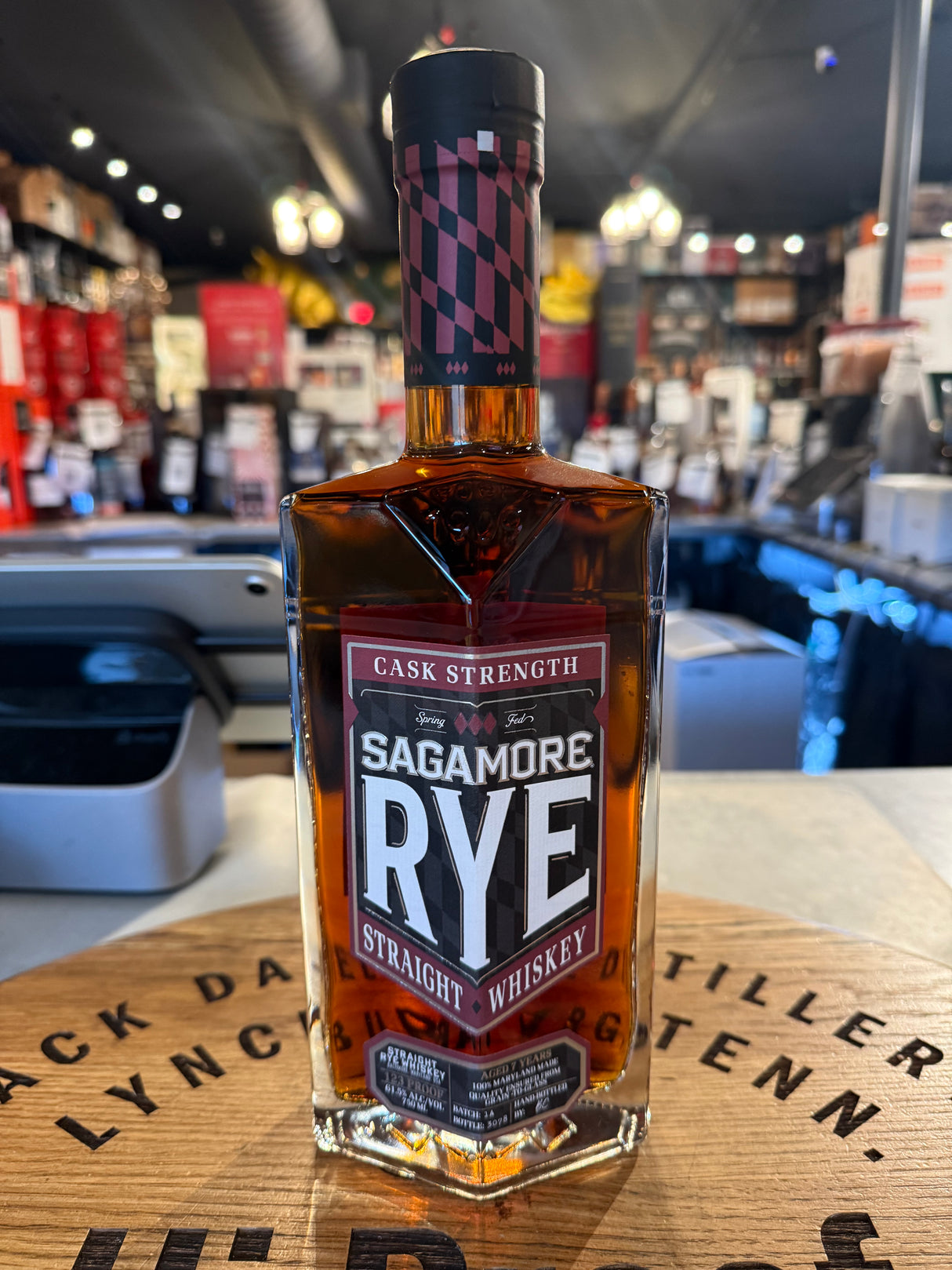 Sagamore Spirit Cask Strength Straight Rye Whiskey 123 PROOF 750ml