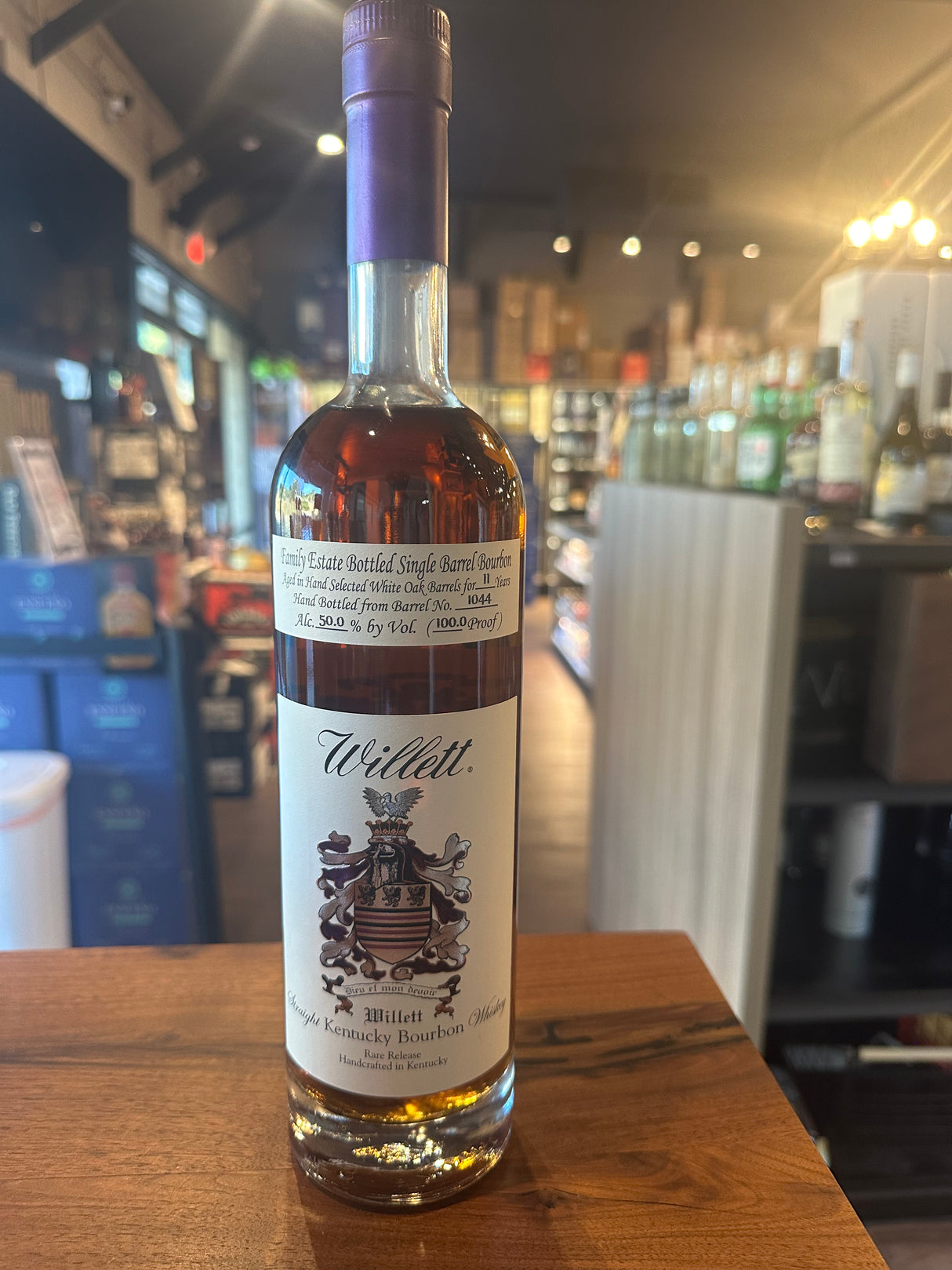 Willett Family Estate 11 Year Single Barrel Bourbon # 1044 100.0 proof