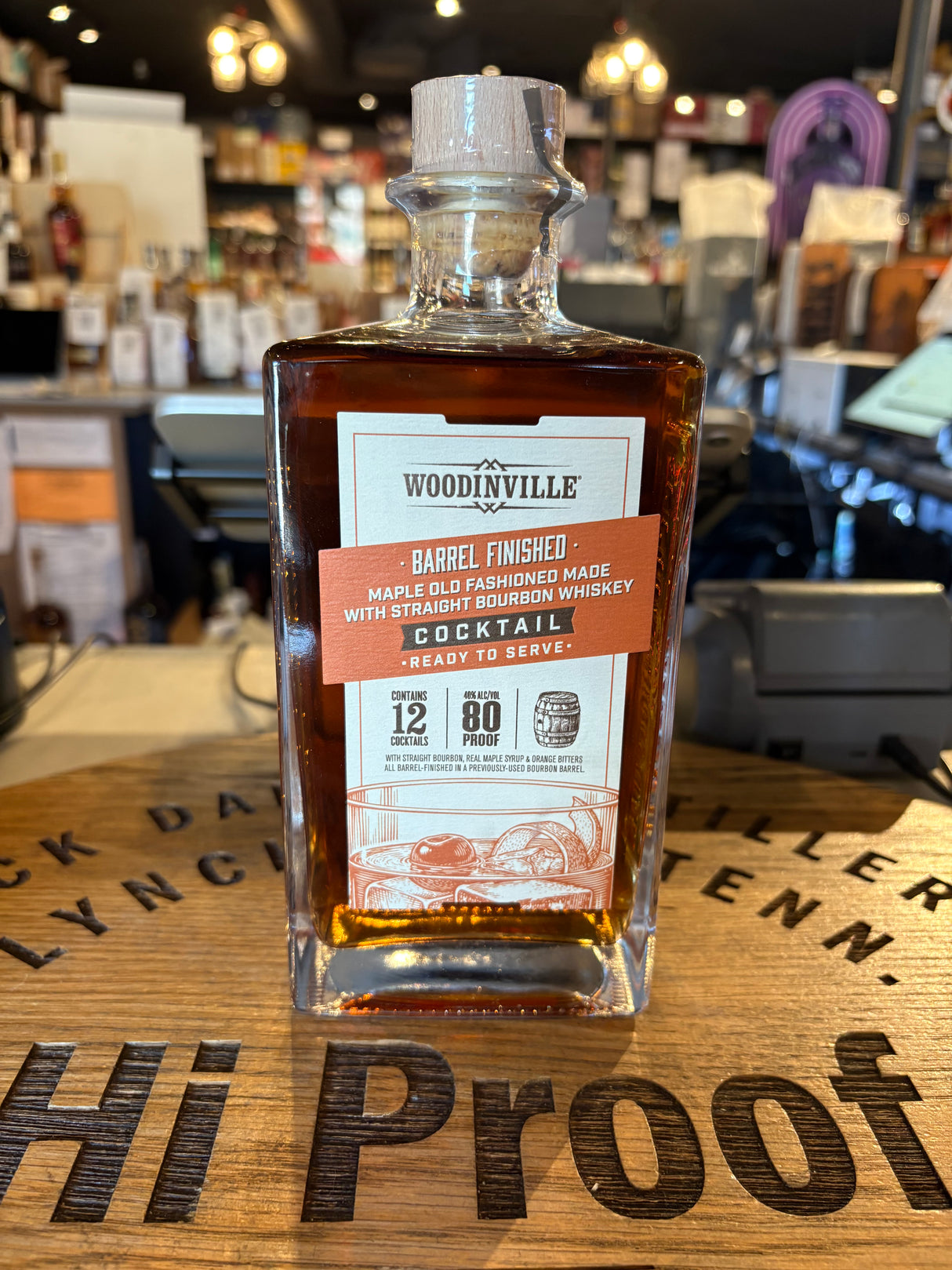 Woodinville Barrel-Finished Maple Old Fashioned Cocktail 750ml RTD