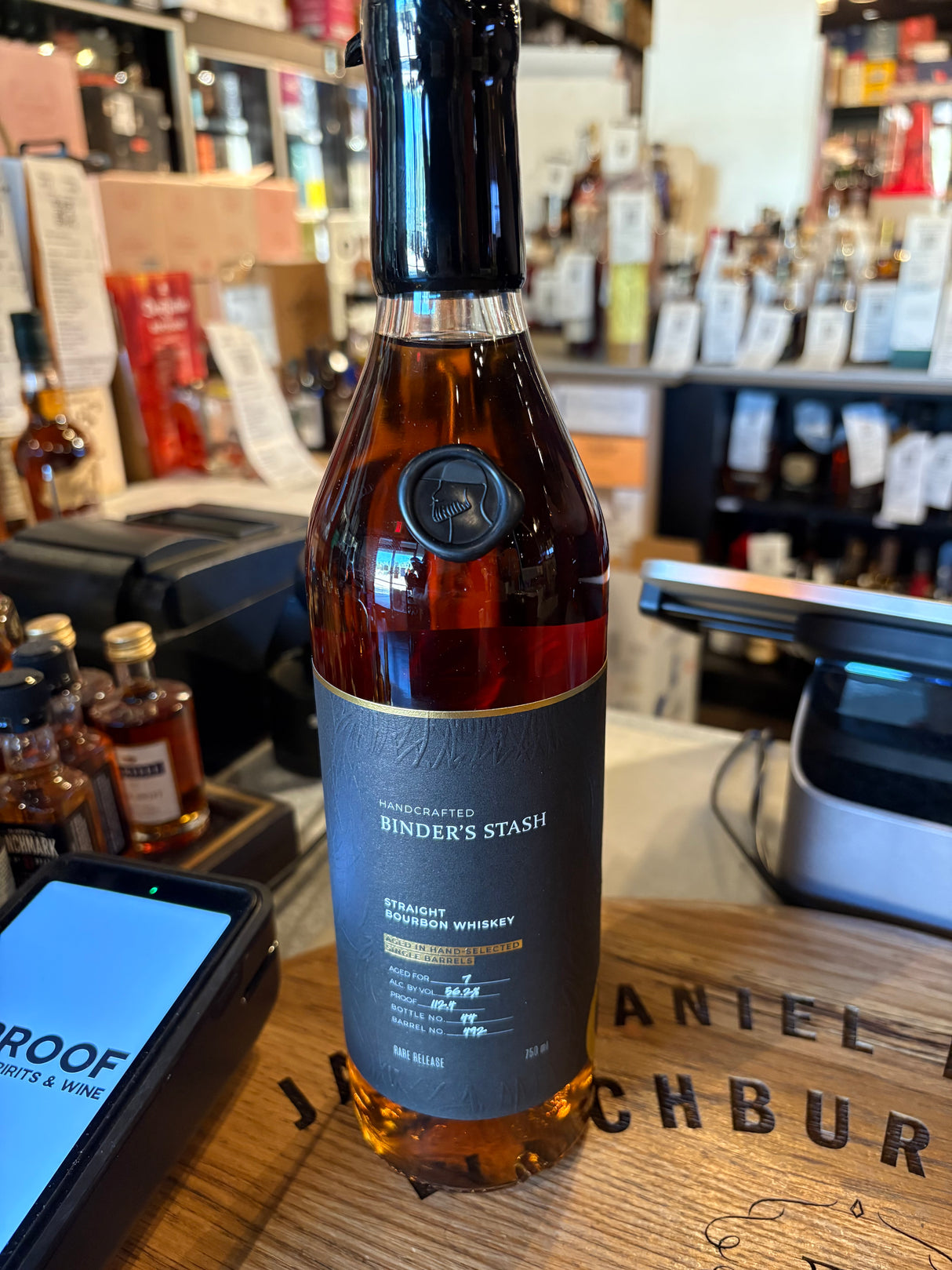 Binder's Stash 7 Year Old Single Barrel Bourbon #492 112.4 Proof Willett Bourbon 750ml
