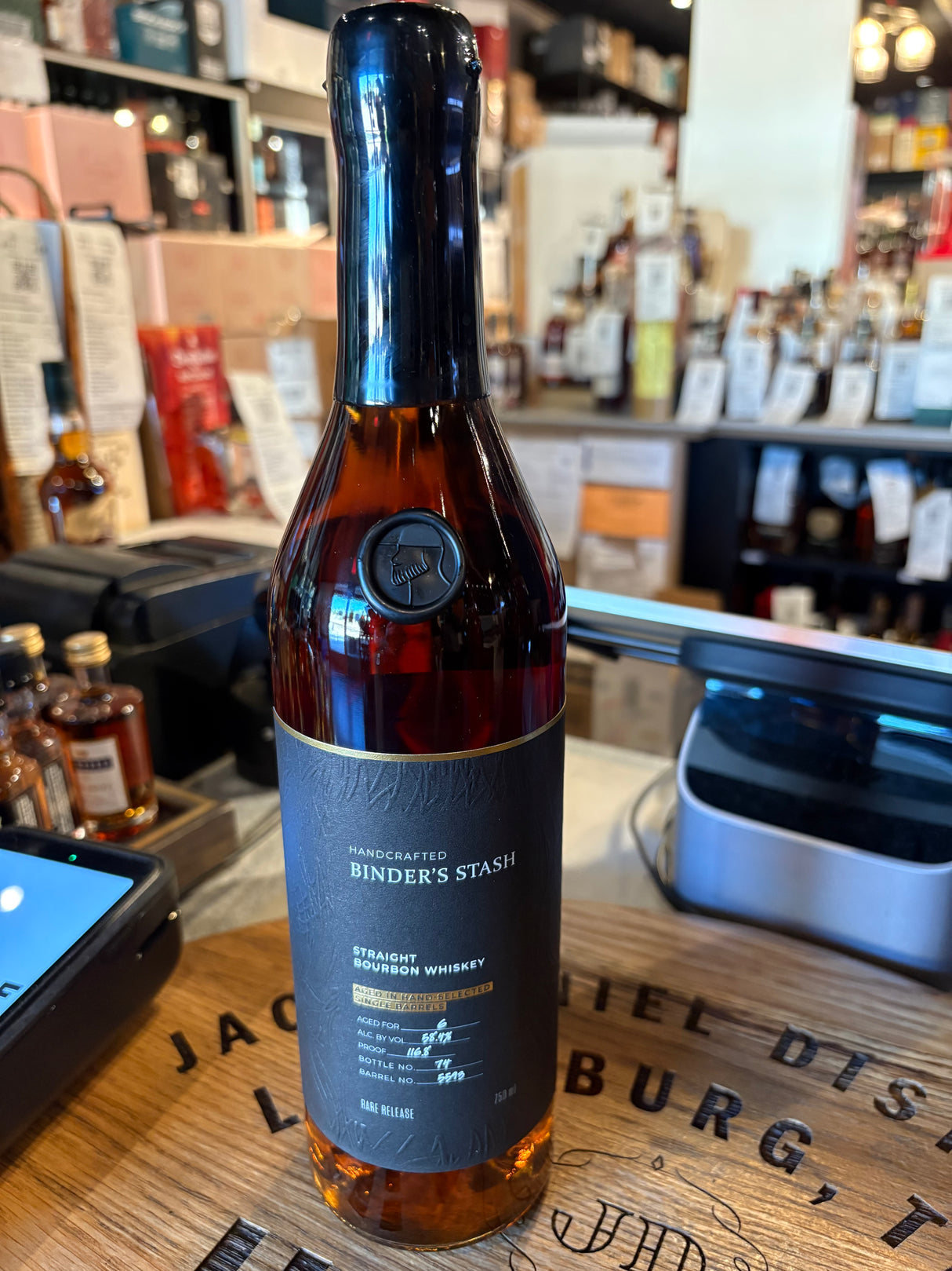 Binder's Stash 6 Year Old Single Barrel Bourbon #5593 116.8 Proof Willett Bourbon 750ml