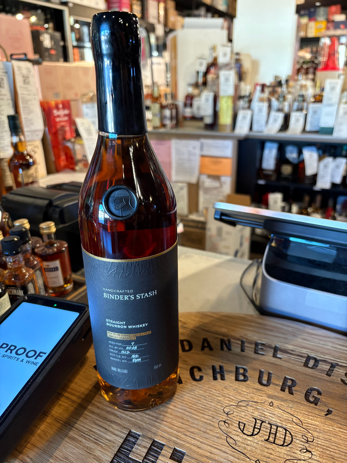 Binder's Stash 7 Year Old Single Barrel Bourbon #8399 121.2 Proof Willett Bourbon 750ml