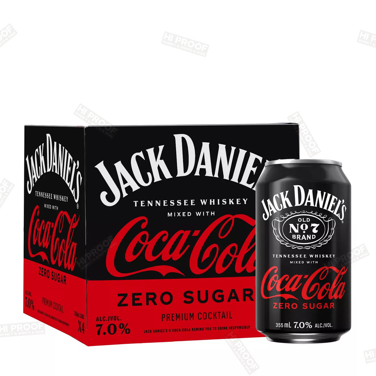 Jack Daniel's Jack & Zero Coke RTD - 4pk/355ml Cans