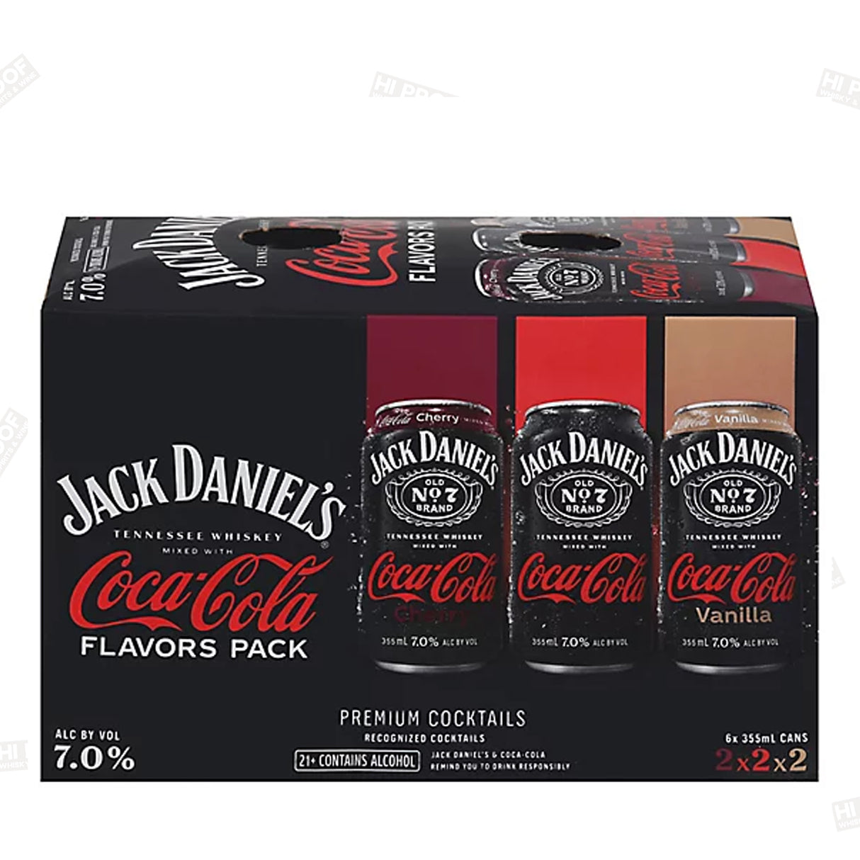 Jack Daniels & Coca-Cola Canned Cocktail Variety Pack 12oz-6Pack