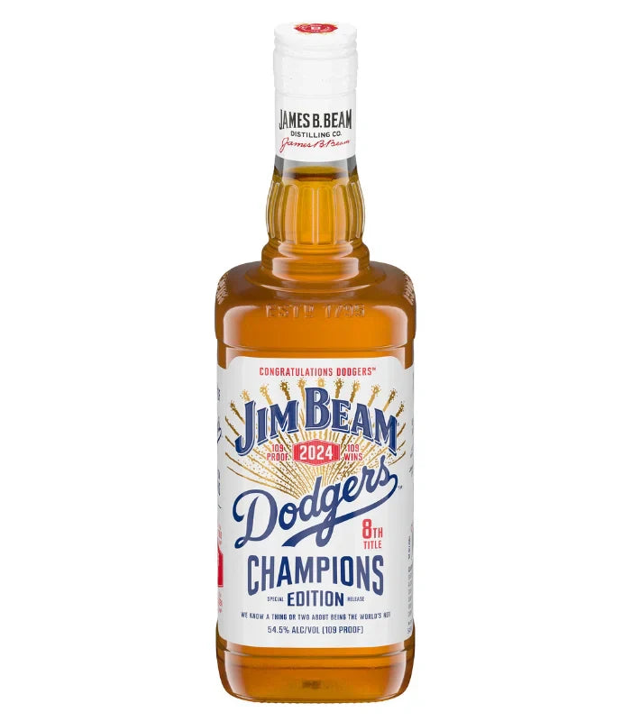 Jim beam straight bourbon dodgers 8th title champions edition special release 109 Proof