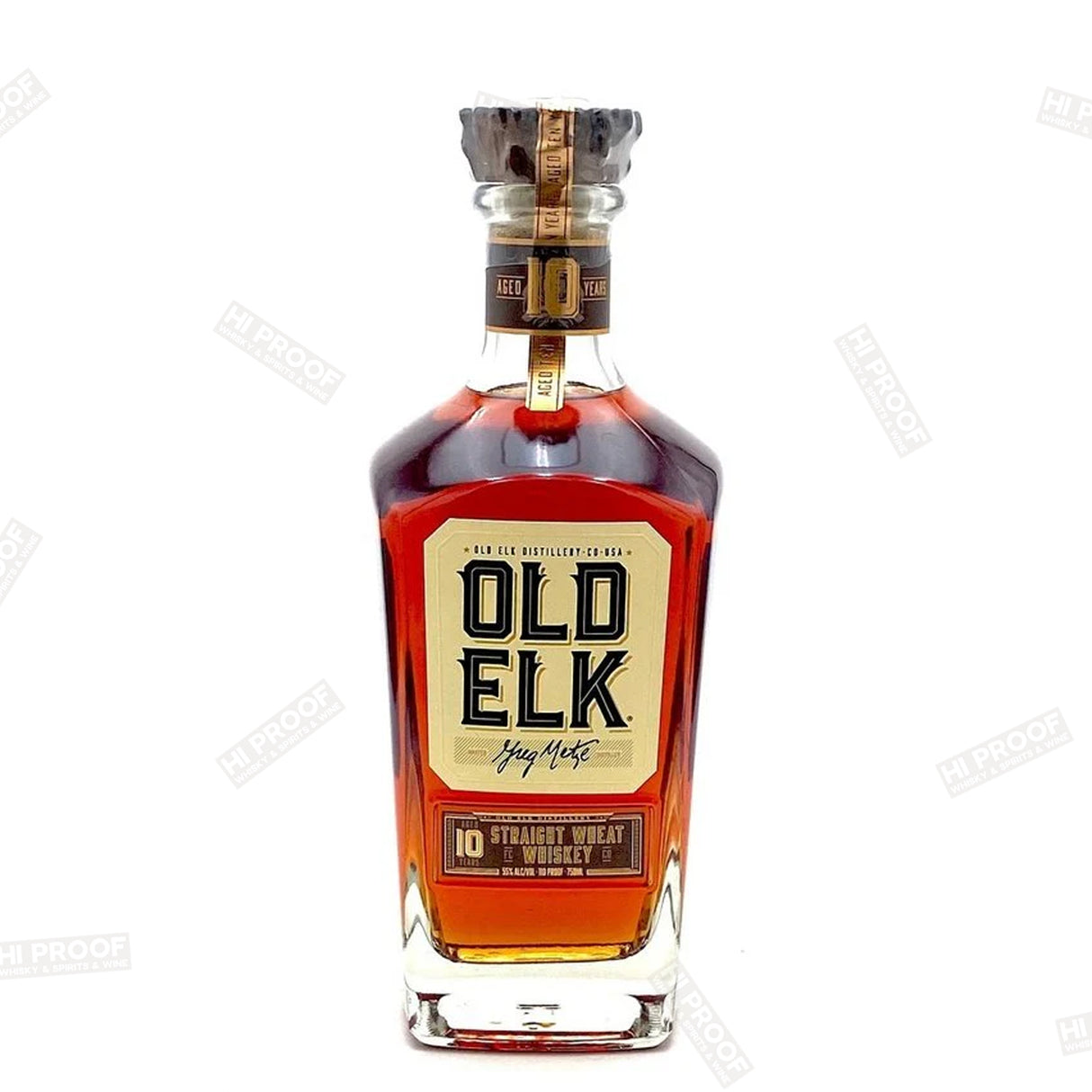 Old Elk 10 Year Old Straight Wheat Whiskey 110 Proof 750ML