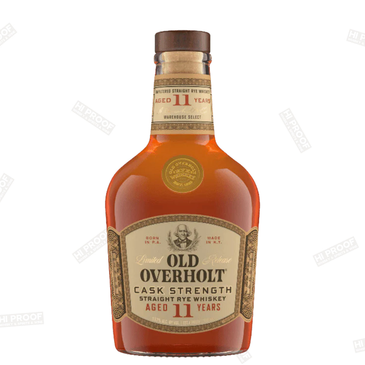 Old Overholt 11 Year Cask Strength Rye Whiskey 750ml 107.4 proof