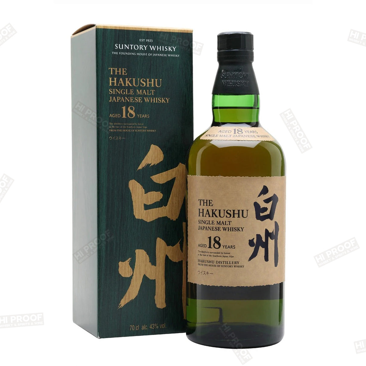 SUNTORY HAKUSHU 18 YEARS