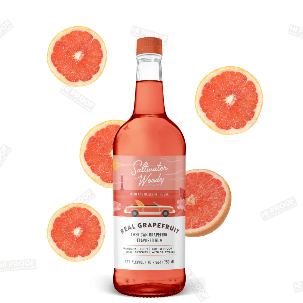 Saltwater woody Grapefruit Flavored Rum 750ml