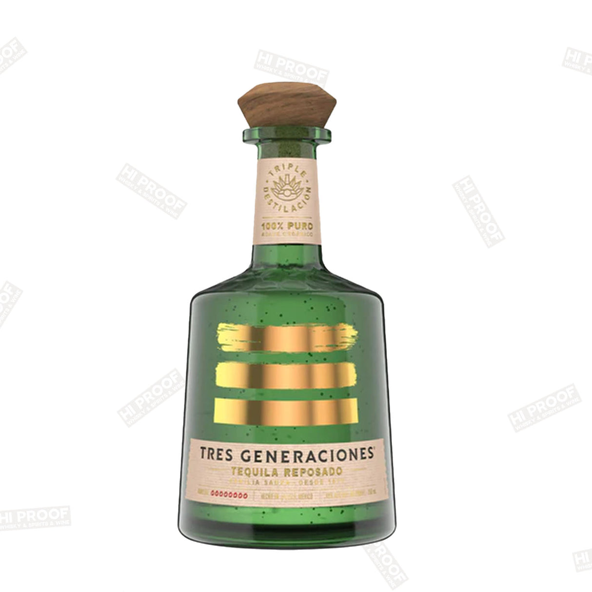 Tres Generaciones Reposado Tequila 750ml - Premium 100% Blue Agave Triple-Distilled Mexican Tequila