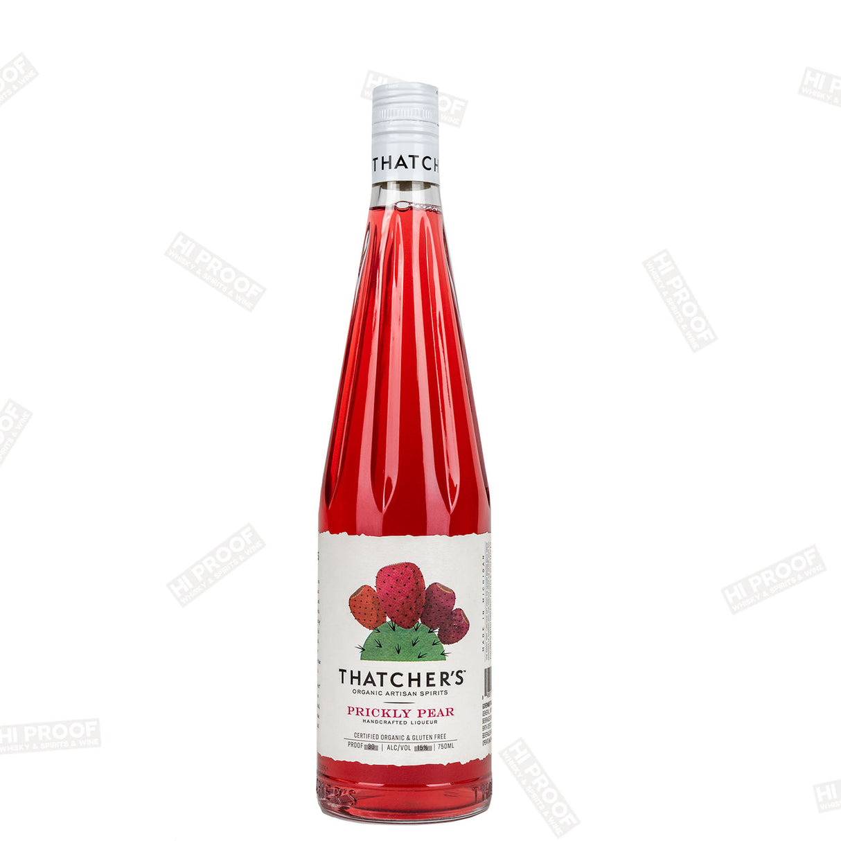 Thatcher's Organic Prickly Pear Liqueur 750ml - Premium Desert Fruit Liqueur 30 Proof