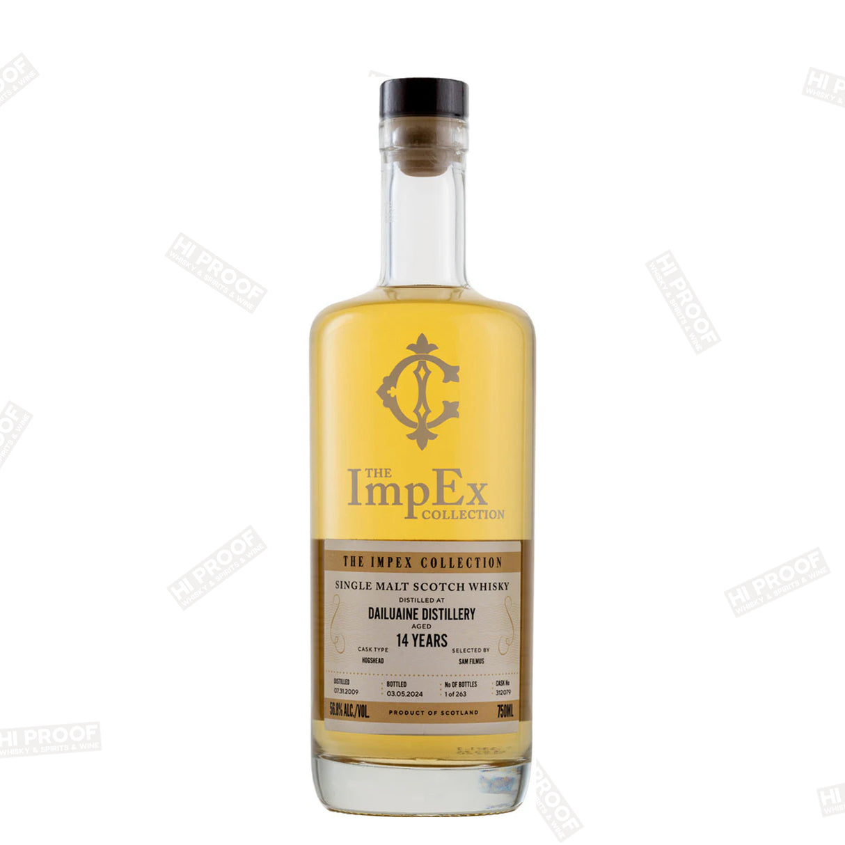 The ImpEx Collection Dailuaine Distillery 2009 14 Year Old Single Malt Whisky 750ml