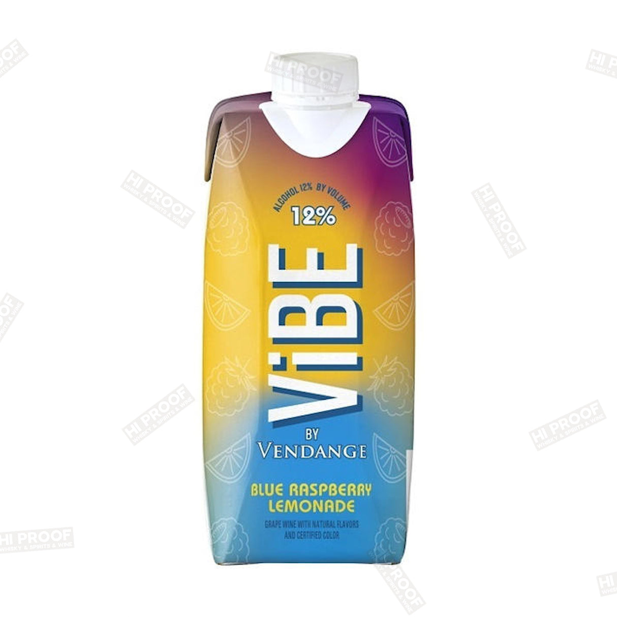 VIBE BY VENDANGE BLUE RASPBERRY LEMONADE 500ML BOX