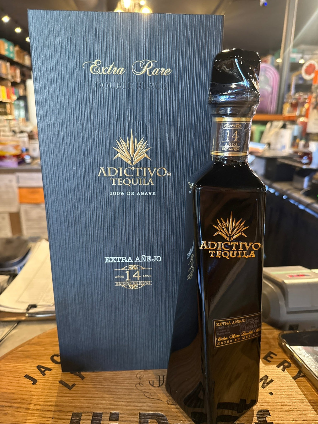 Adictivo Extra Añejo 14 Year Double Black Tequila 750mL - Hi Proof - Adictivo