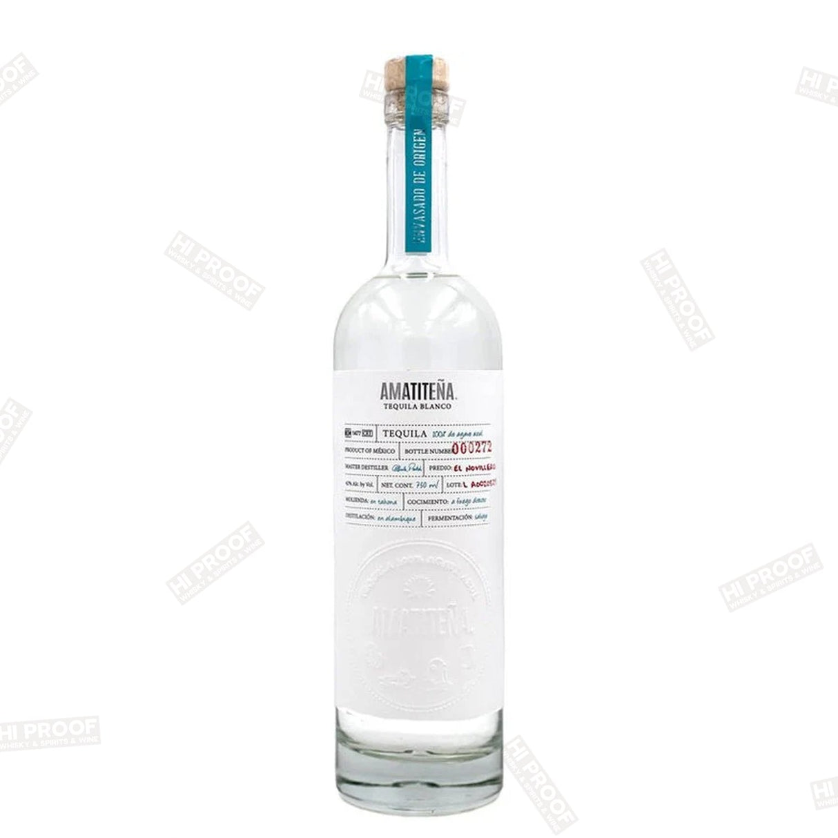 Amatitena Blanco Tequila 750ml - Hi Proof - Amatitena