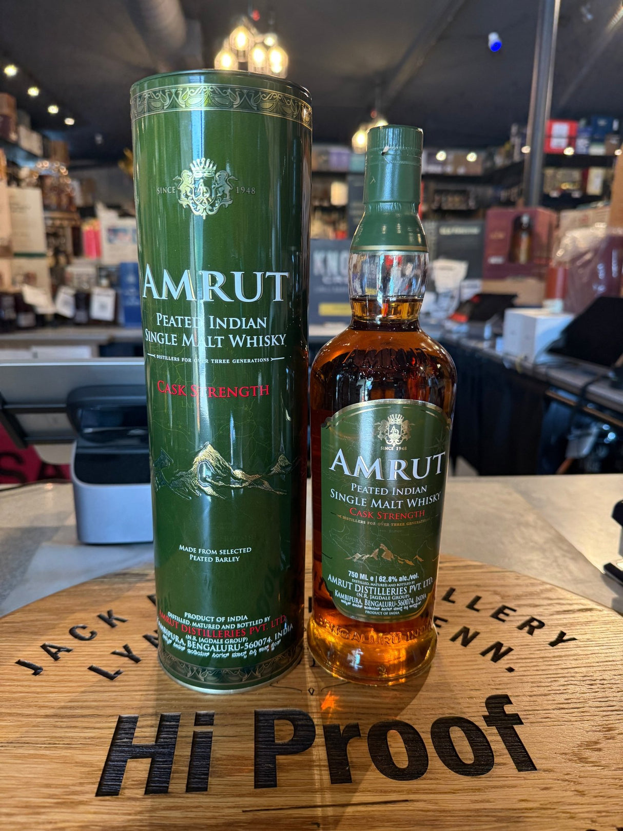 Amrut Single Malt Peated Cask Strength India Single Malt Whisky 750 ml - Hi Proof - Amrut