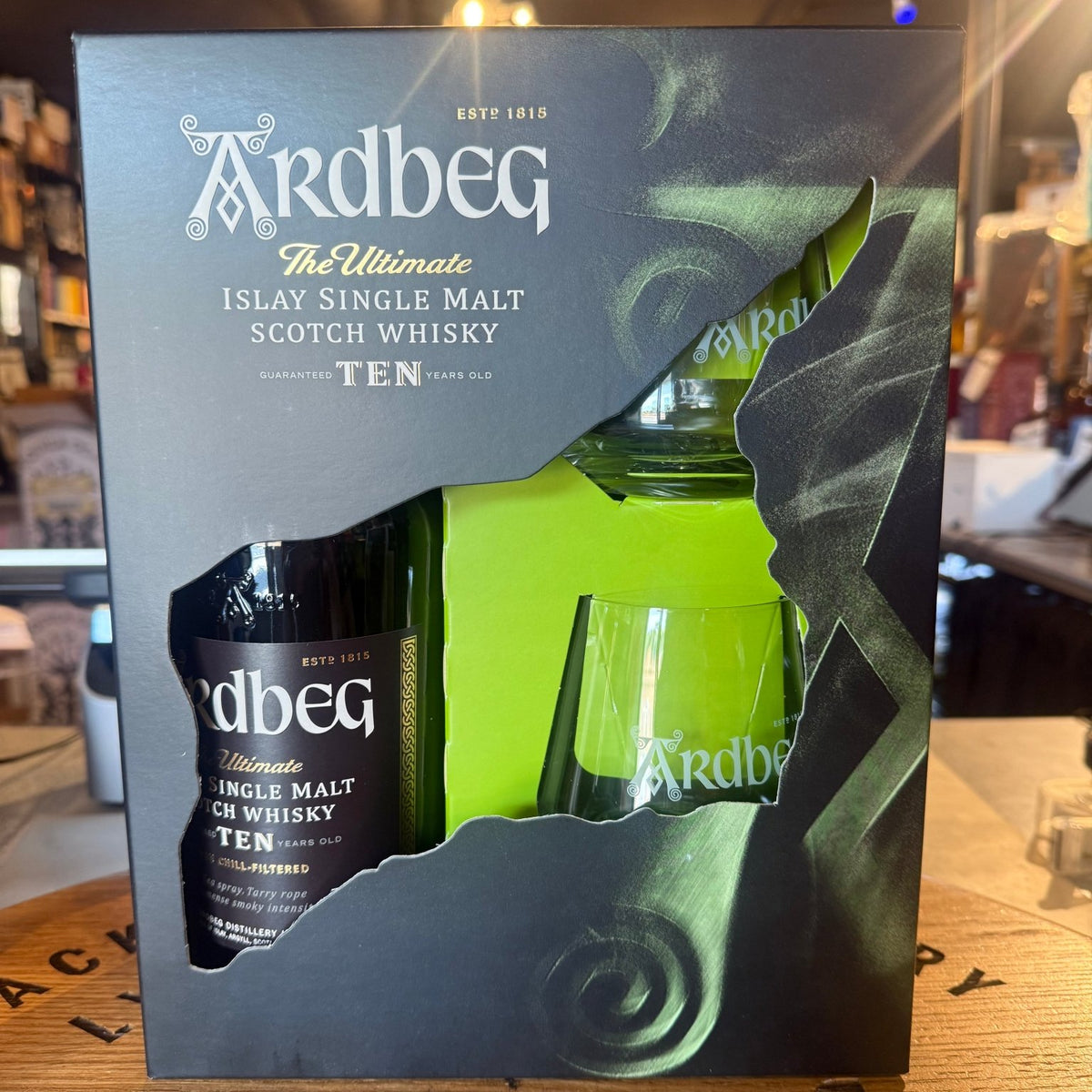 Ardbeg 10 Year Islay Scotch + Glasses Gift Set – Hi Proof