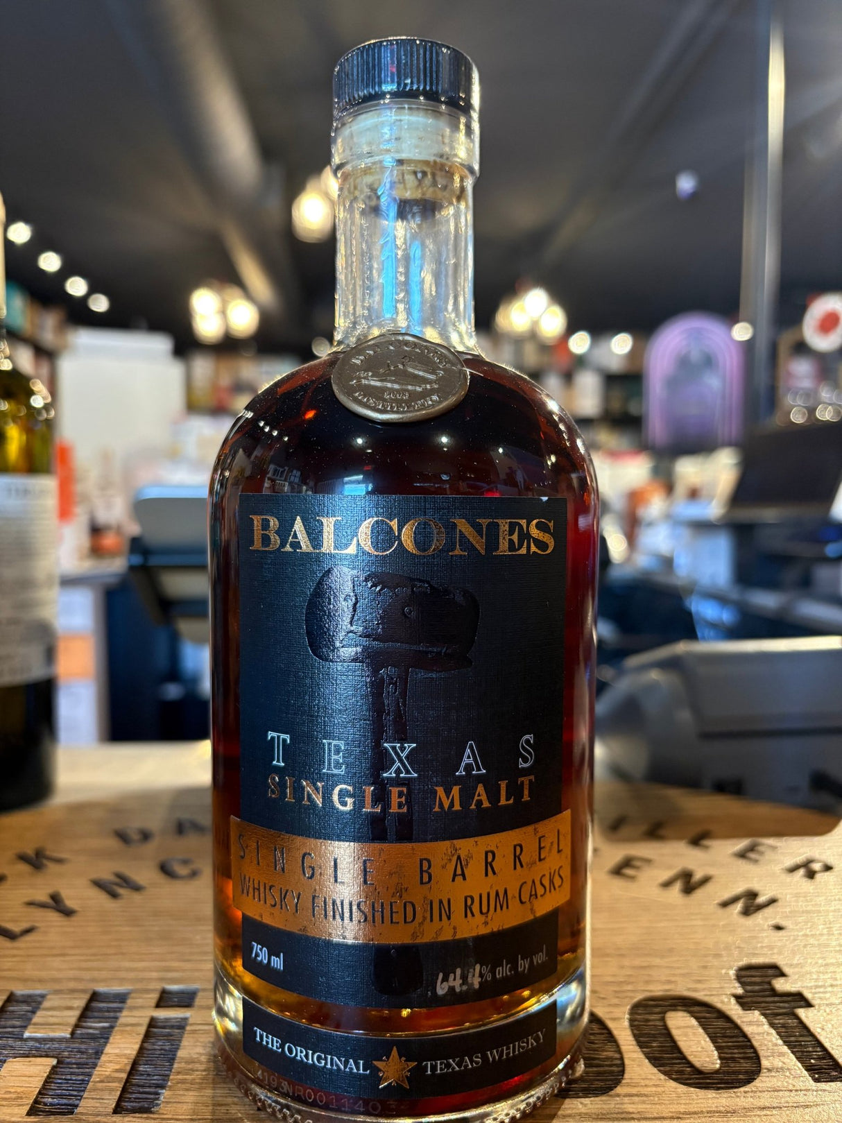 Balcones Texas Single Malt Single Barrel Whisky Finished in Rum Casks 128.8 Proof 750ml - Hi Proof - BALCONES