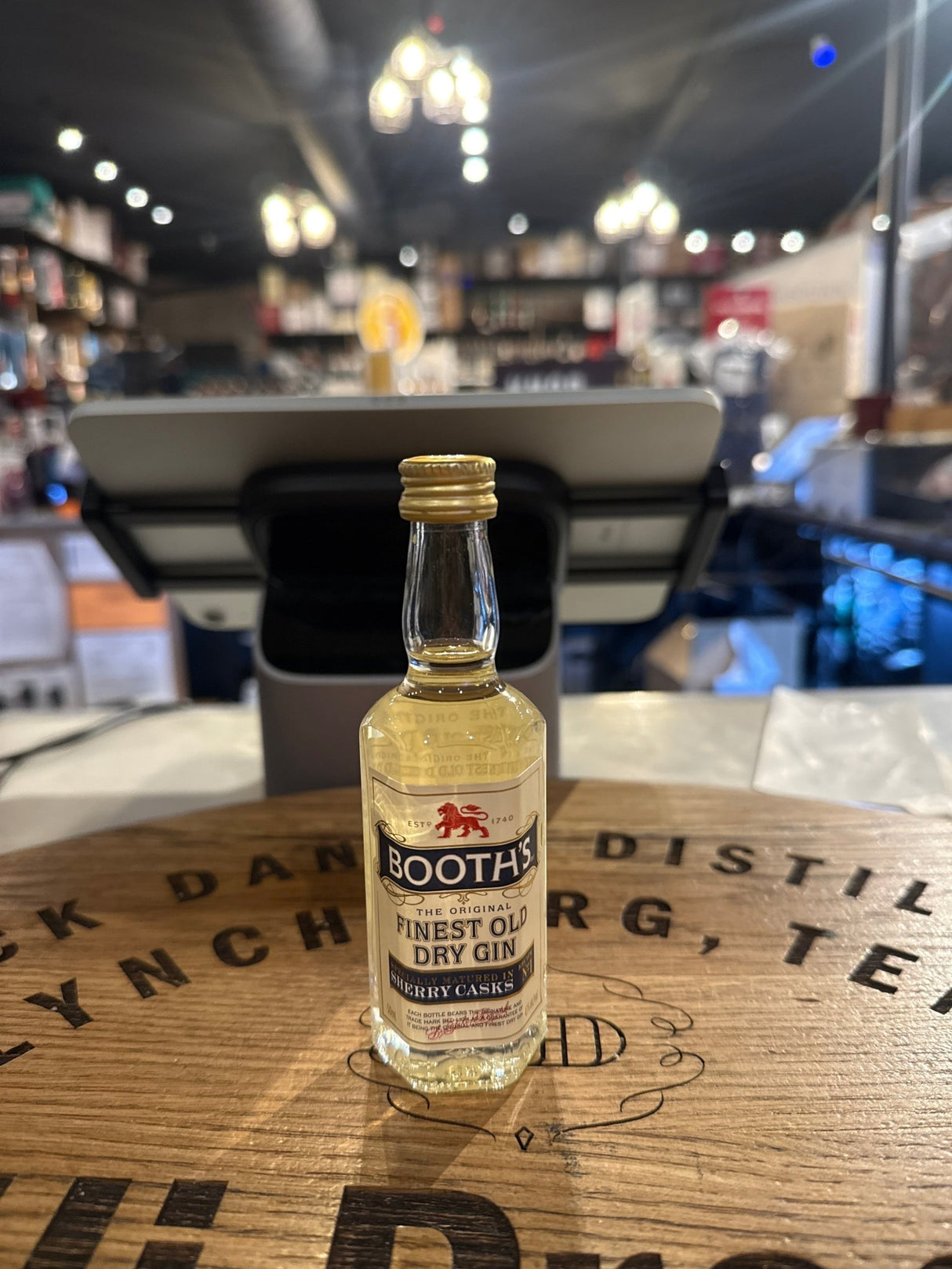 BOOTH'S FINEST OLD DRY GIN 50ml (Mini) - Hi Proof - BOOTH'S