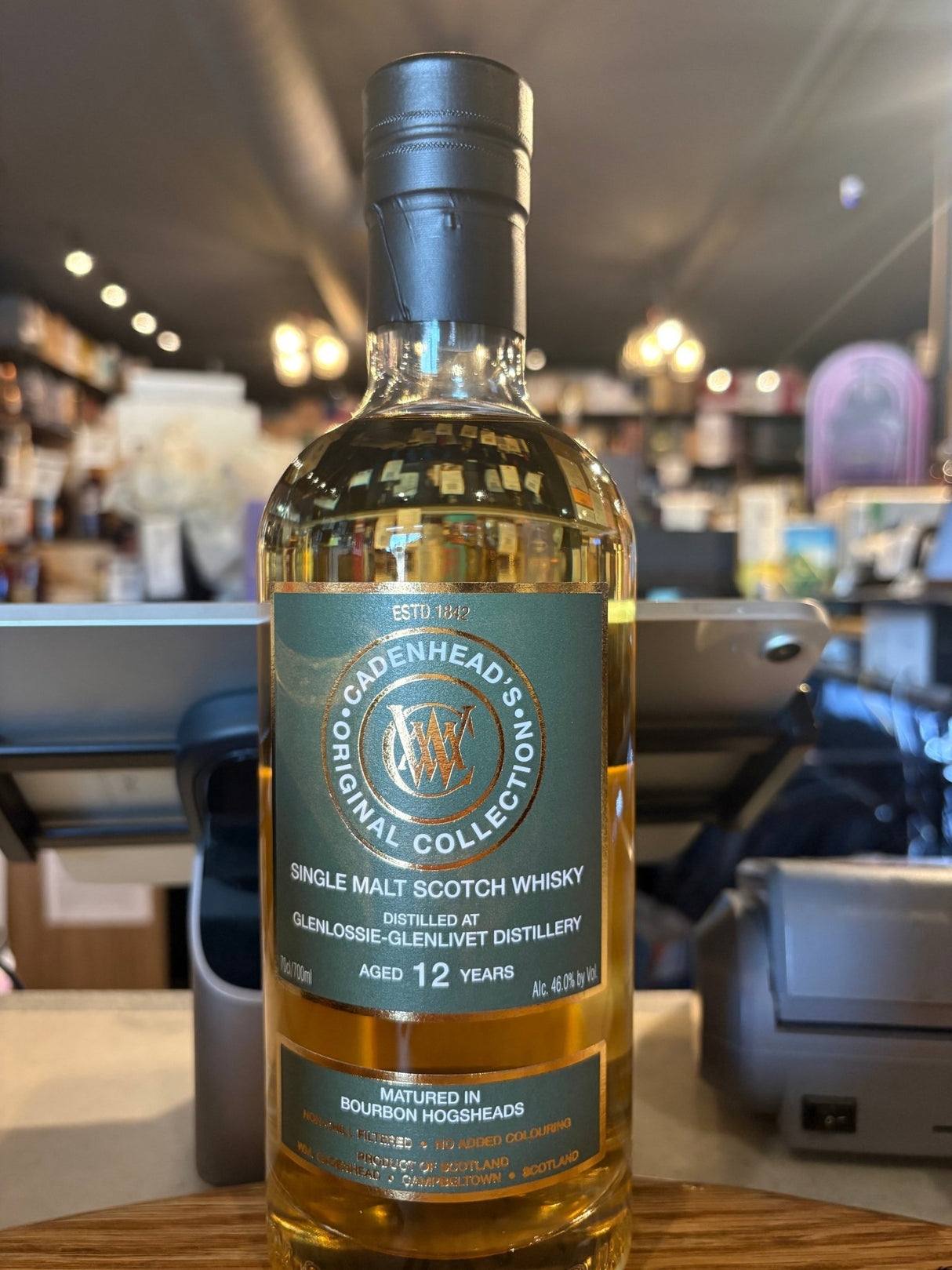 Cadenhead Glenlossie Glenlivet 2013 12 Year 92 Proof Single Malt Scotch Whisky 700ml - Hi Proof - Cadenhead