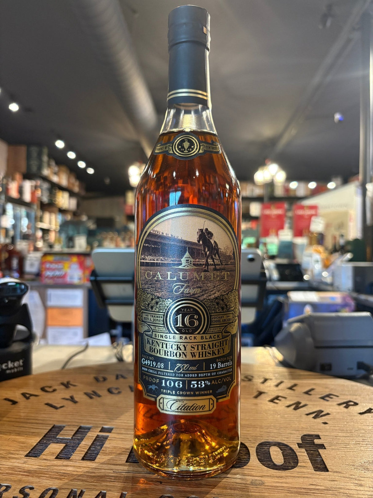 Calumet Farm 16 Year “single Rack Black” Straight Bourbon Whisky 106 Proof (750 ml) - Hi Proof - Calumet Farm