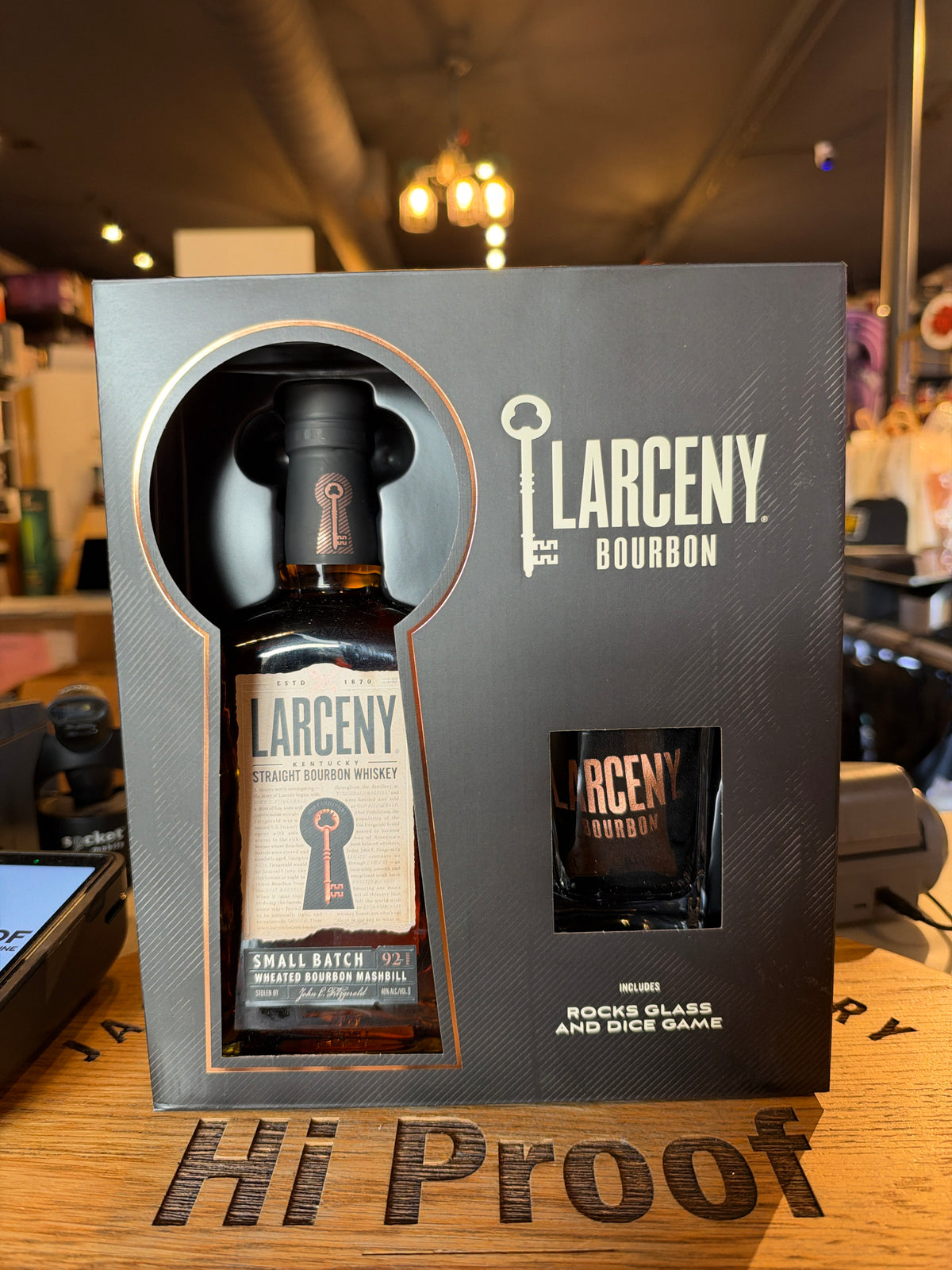 Larceny Small Batch Bourbon 92 Proof Glass & Dice Gift Pack 750ml