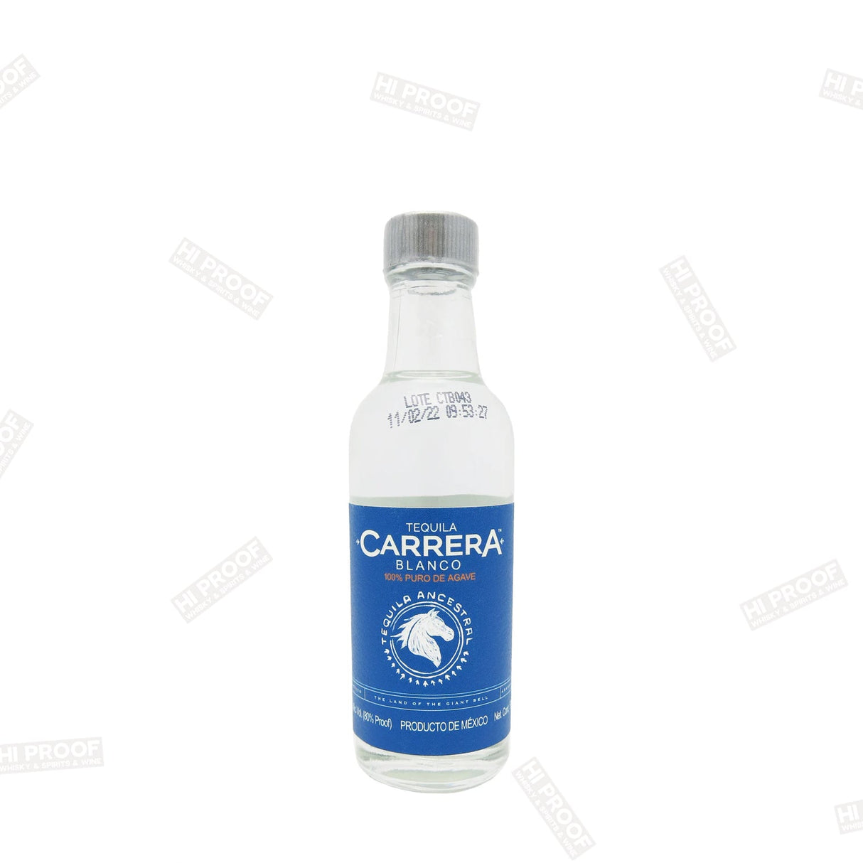 Carrera Tequila Blanco 50ml - Hi Proof - Carrera