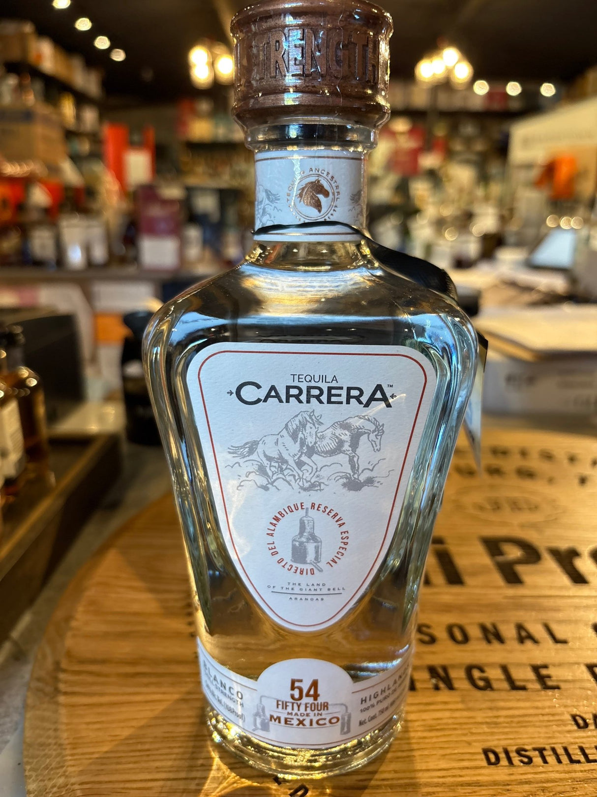 Carrera Tequila Still Strength Blanco 750ml - Hi Proof - Carrera