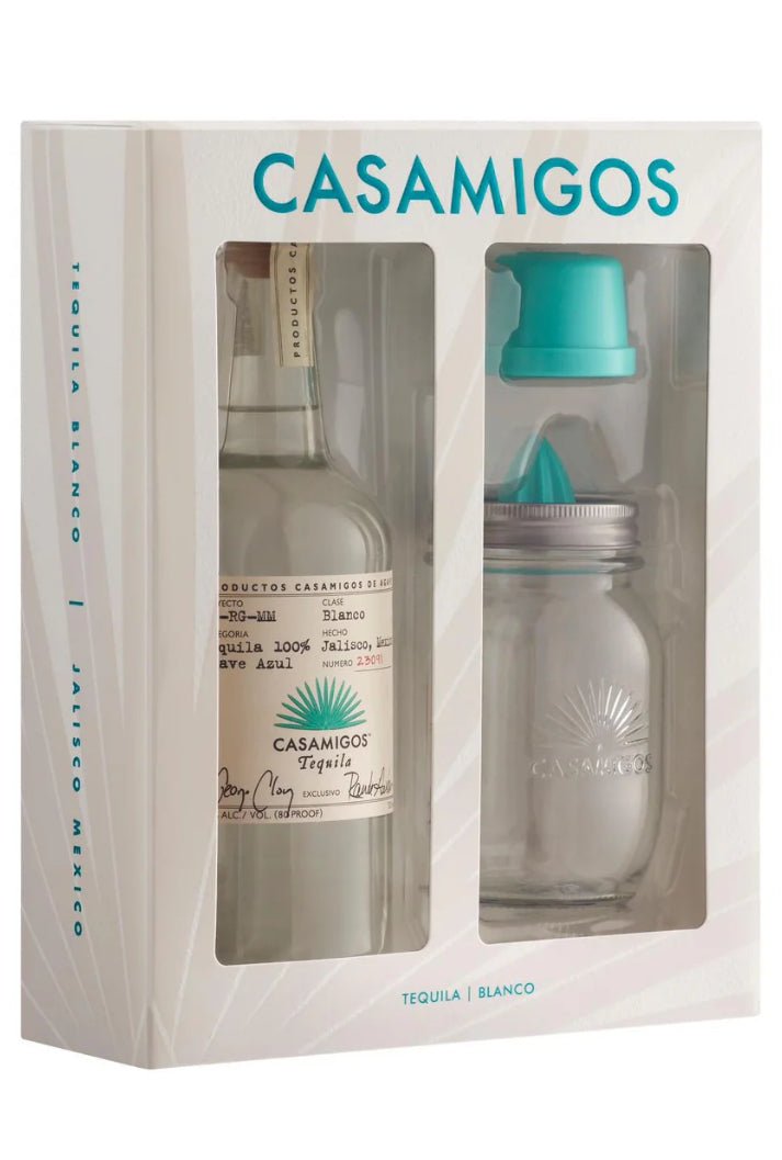 Casamigos Blanco with Mason Jar Juicer 750ml - Hi Proof - casamigos