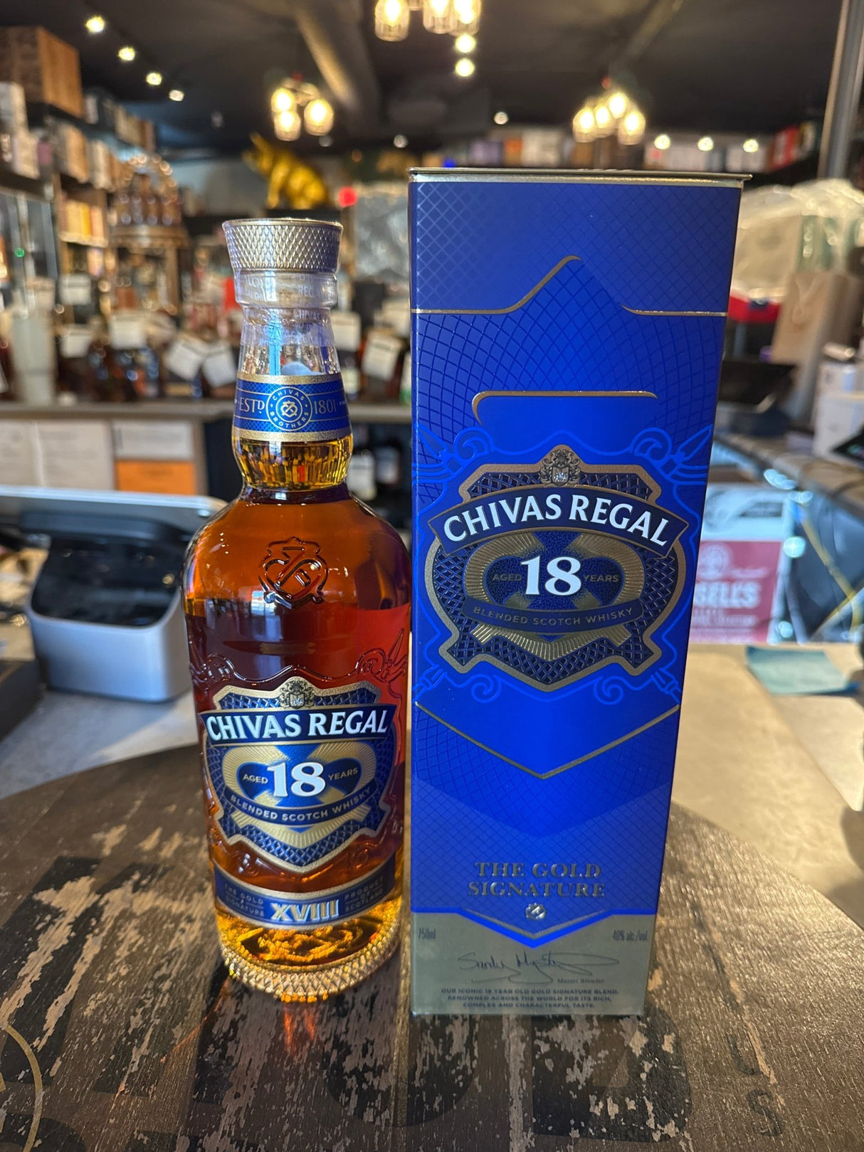 Chivas Regal 18 years Old Gold Signature 750ml - Hi Proof - Chivas Regal