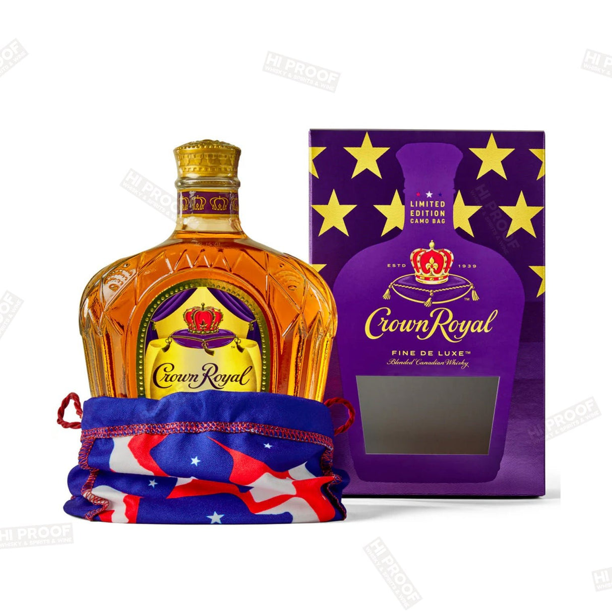 Crown Royal Limited Edition Camo Bag Whiskey - Hi Proof - Crown Royal